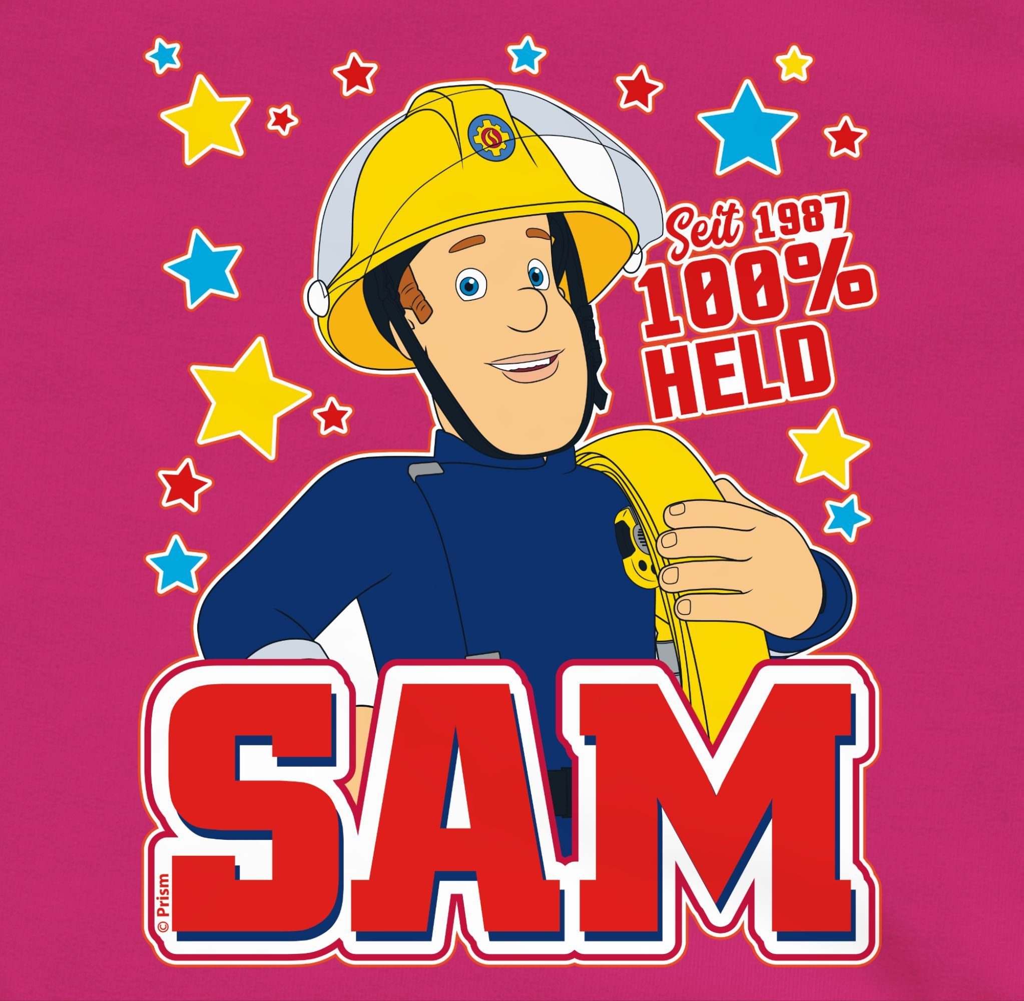 Kinder Kids (Gr. 92 -146) Shirtracer Sweatshirt Seit 1987 - 100% Held - Sam - Feuerwehrmann Sam Mädchen - Kinder Premium Pullove