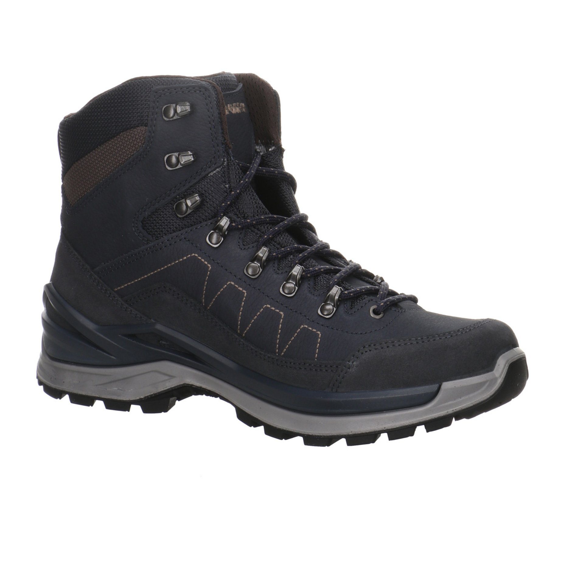 Outdoor Leder-/Textilkombination Lowa navy/braun Herren Outdoorschuh Schuhe