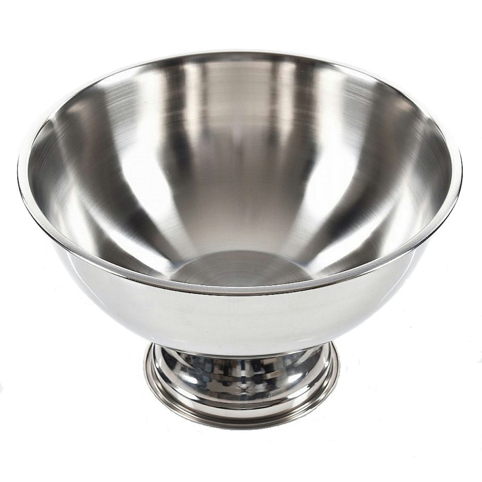 Koopman Wein- und Sektkühler Weinkühler Flaschenkühler Eiseimer Ø39cm Edelstahl Silber, für 3-5 Flaschen, Glänzend, Höhe 24 cm, Rostfrei, Standsicher