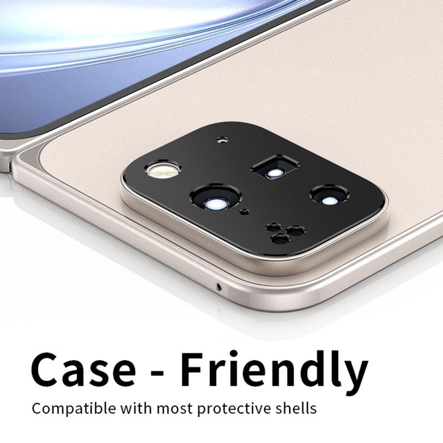 Wigento Handyhülle Für Google Pixel 10 Pro Fold Kalebol Premium Metall Kamera Linsen Ring, Aluminium Kamera-Schutzring mit Anti-Fingerprint-Beschichtung – Bild 3 von 5