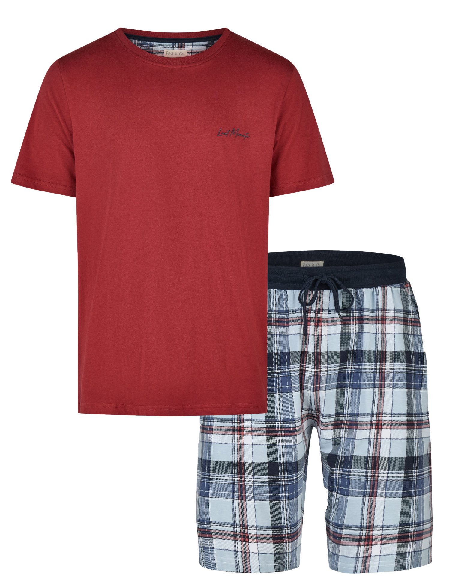 Shorty Herren Schlafanzug kurz