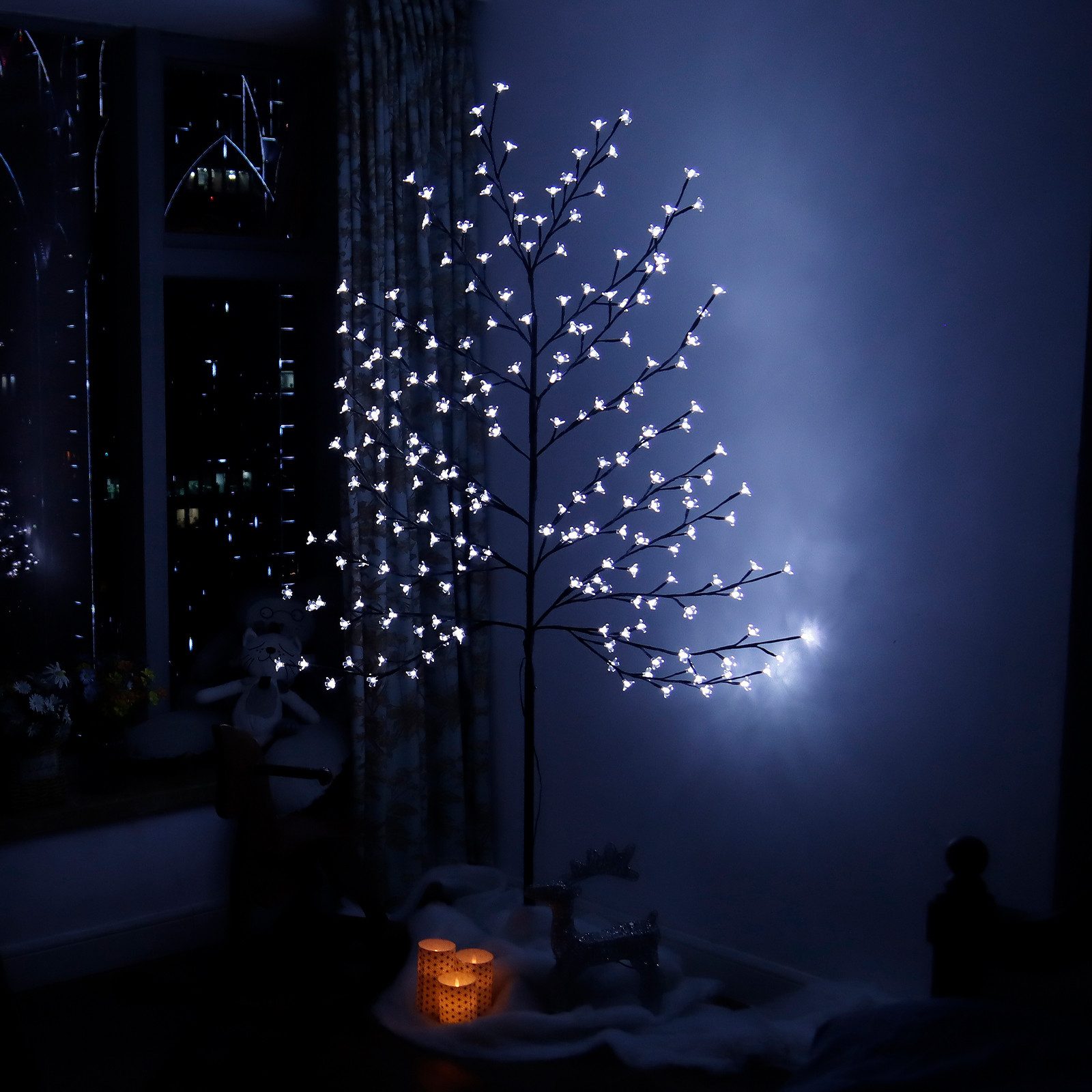 CCLIFE LED Baum Led Lichterbaum Indoor Weihnachtsbaum, Kirschblütenbaum Lic günstig online kaufen