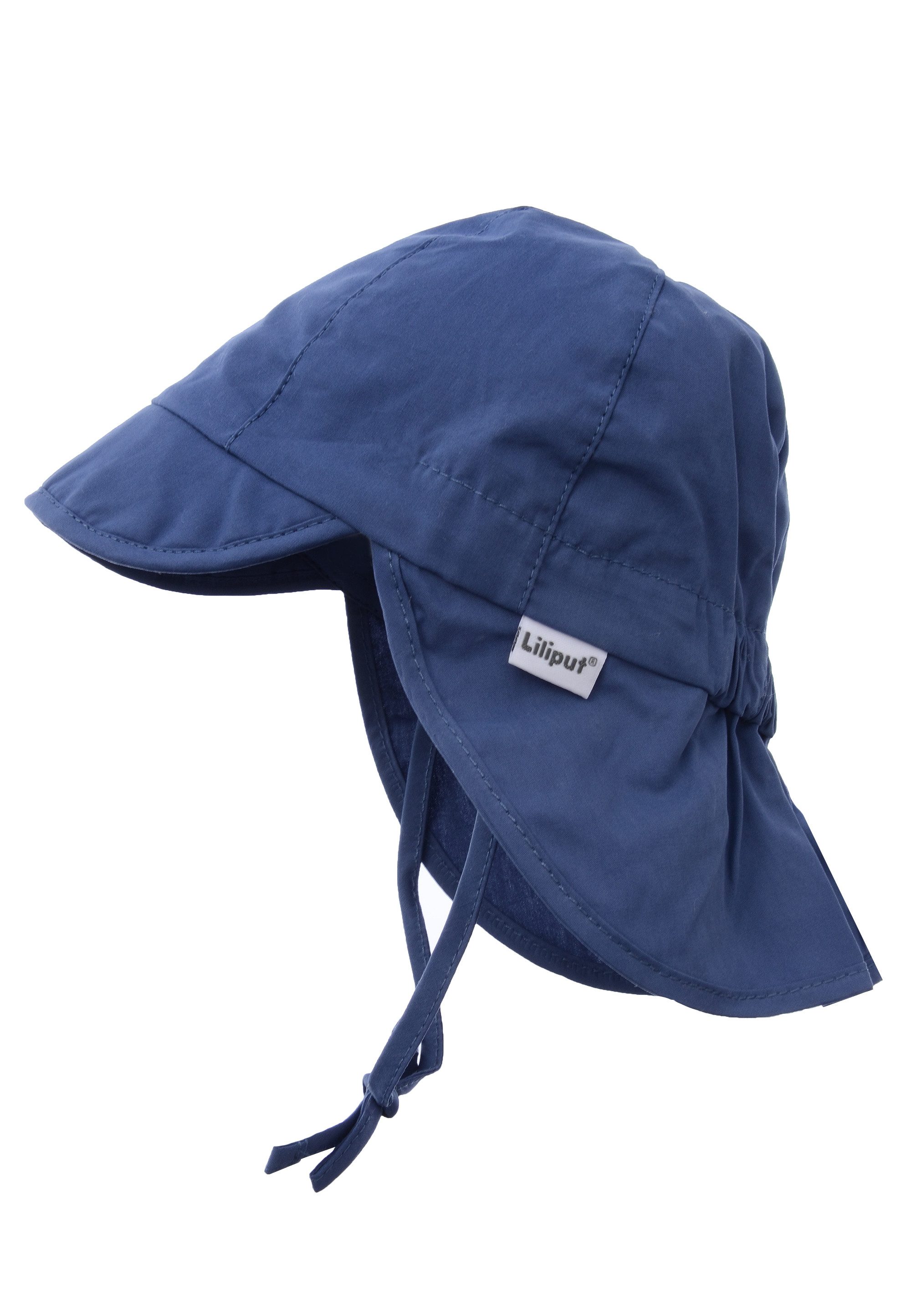 Liliput Strickmütze marine mit praktischem Nackenschutz