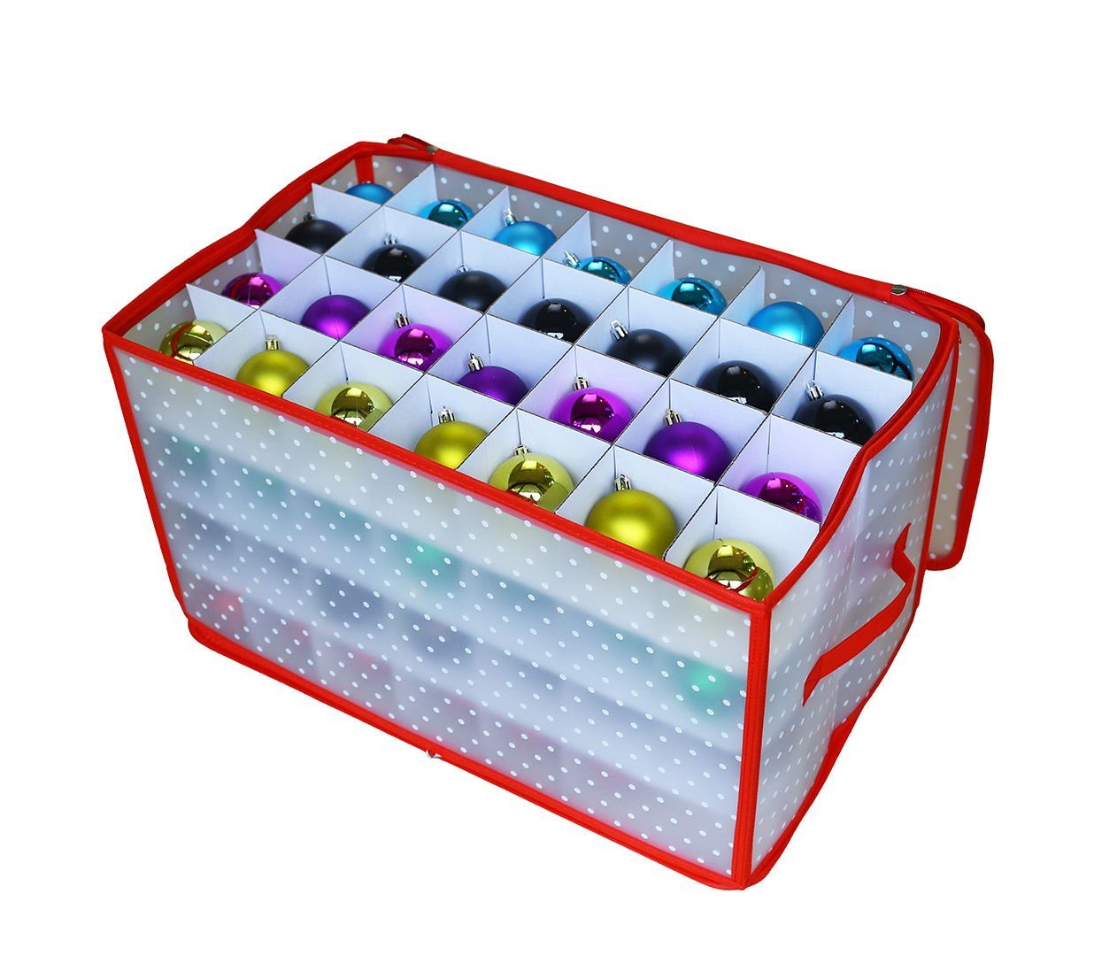 Spetebo Aufbewahrungstasche Aufbewahrungsbox für Christbaumkugeln (Packung, 1-tlg., Tasche für Christbaumkugeln), Weihnachtsschmuck Sortierbox Tragetasche