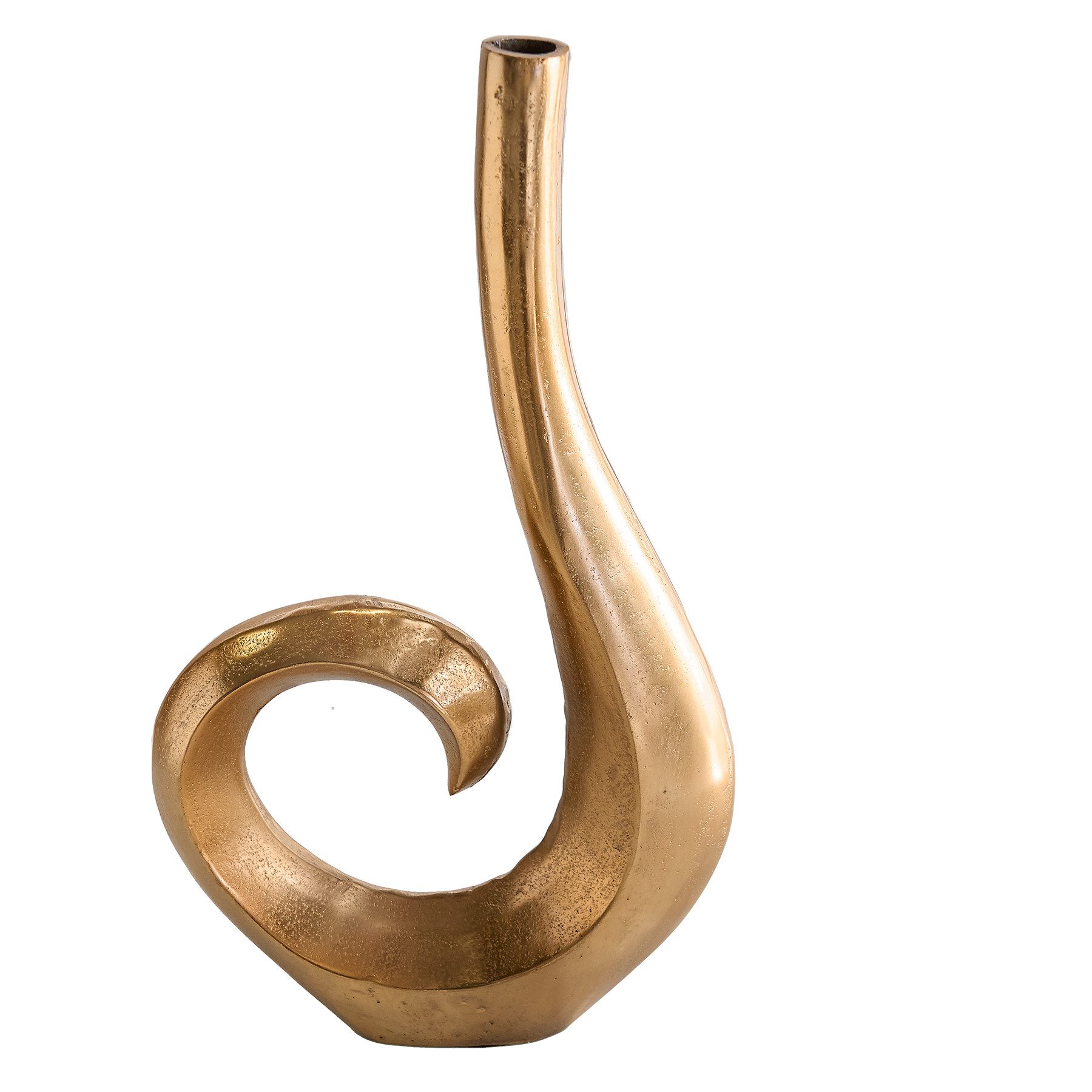 riess-ambiente Dekovase WAVE 47cm gold (Einzelartikel, günstig online kaufen