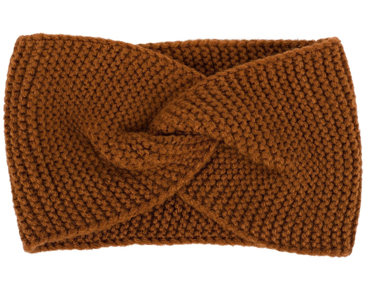 styleBREAKER Stirnband Krausstrick Stirnband Twist Knoten (1-St)