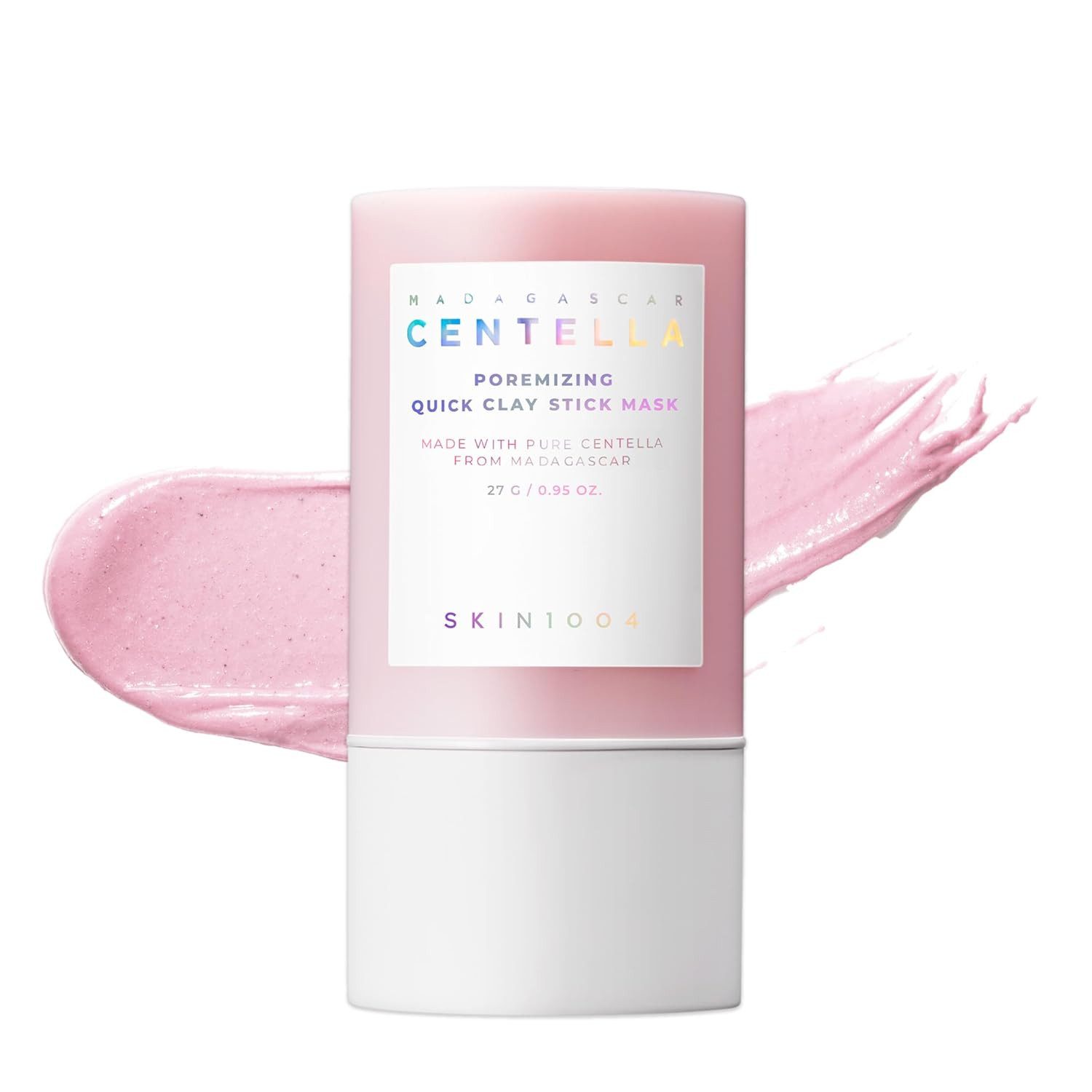 SKIN1004 Gesichtsmaske Madagascar Centella Poremizing Quick Clay Stick 27 g Tonerde-Maske im Stick-Format mit Centella Asiatica und, Aloe Vera für Gesicht und T-Zone