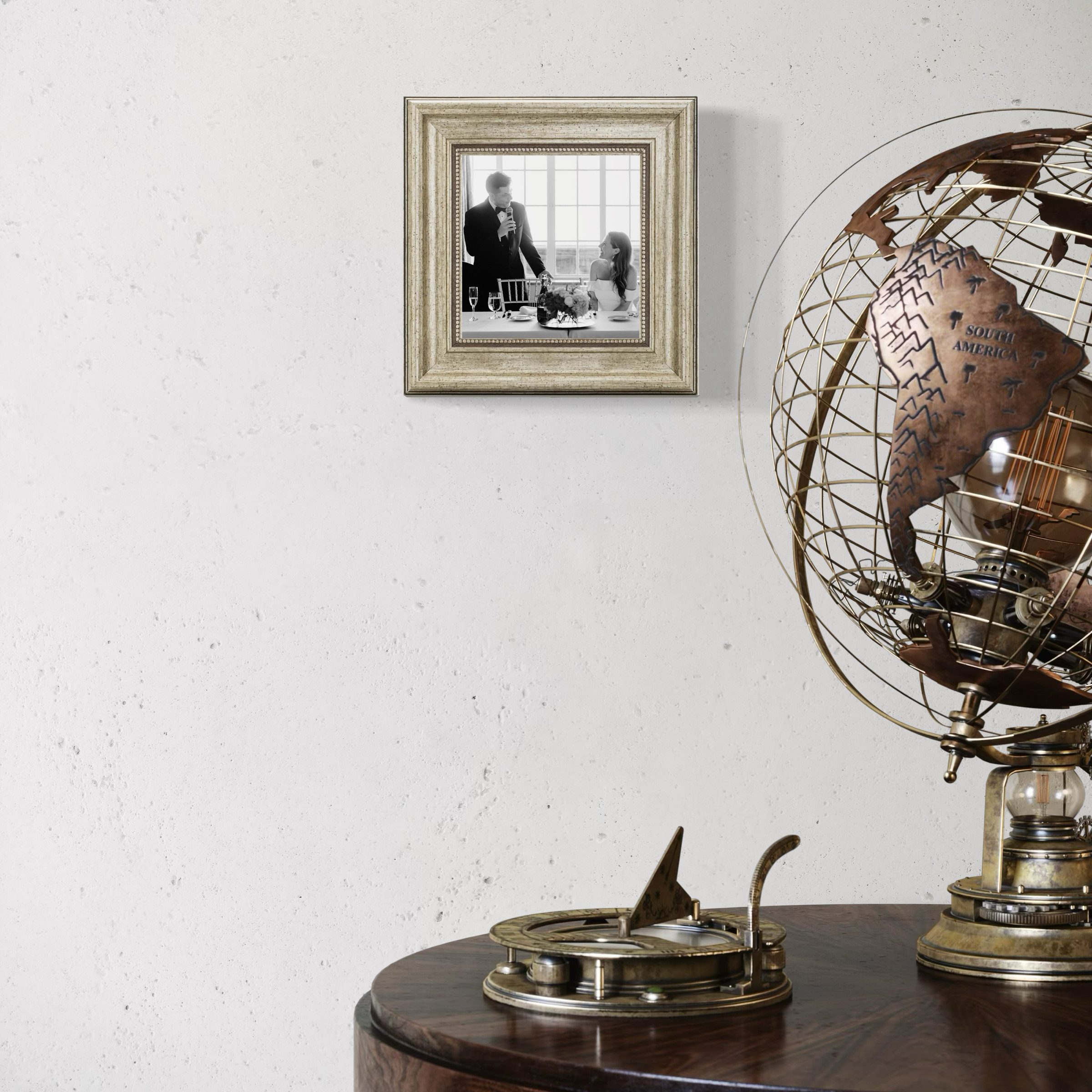 CABBEL Bilderrahmen Vintage Barock-Bilderrahmen Gold & Silber, Wohnzimmer, günstig online kaufen