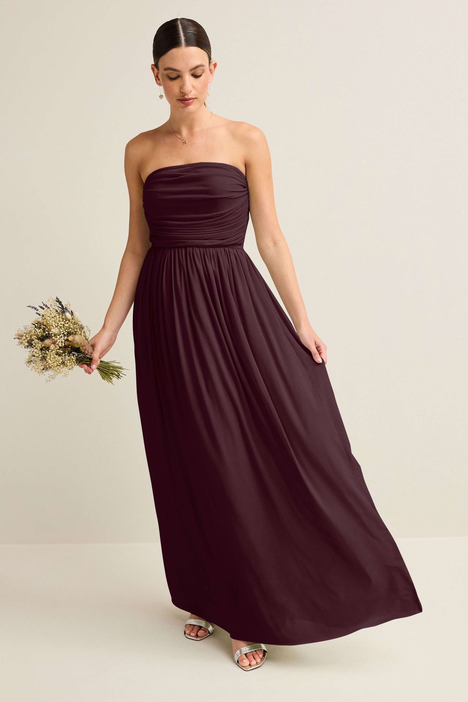Next Partykleid Multiway-Brautjungfernkleid aus Mesh (1-tlg) – Bild 4 von 5