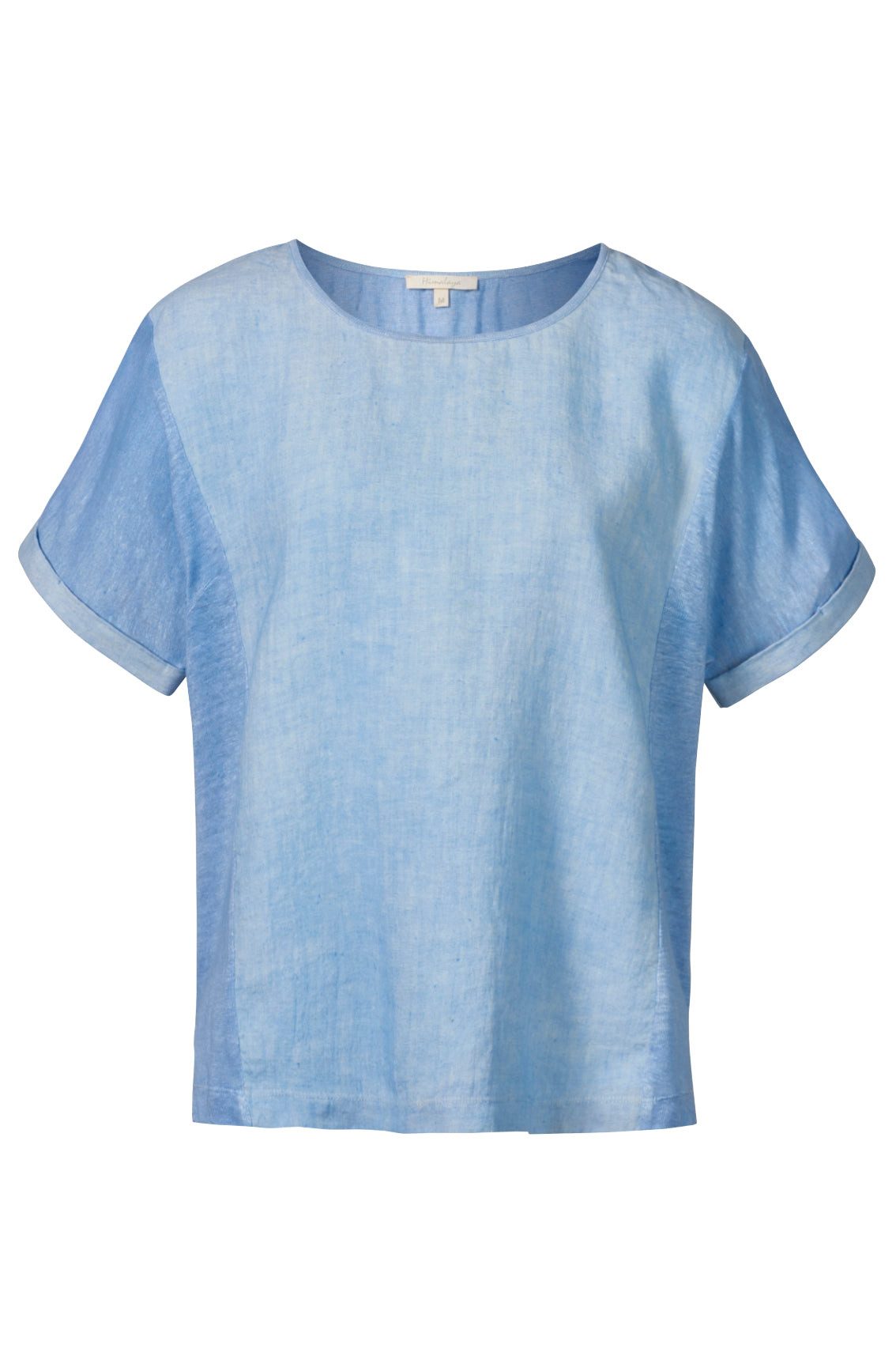 Himalaya Clothing Kurzarmshirt Lässiges Leinen-Shirt Damen mit Rundhalsauss günstig online kaufen