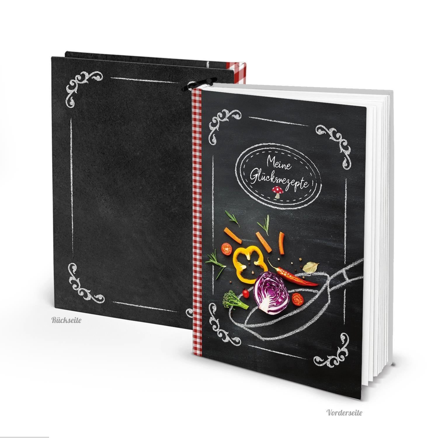 Logbuch-Verlag Dekofigur DIY Rezeptbuch DIN A5 MEINE GLÜCKSREZEPTE - leeres günstig online kaufen