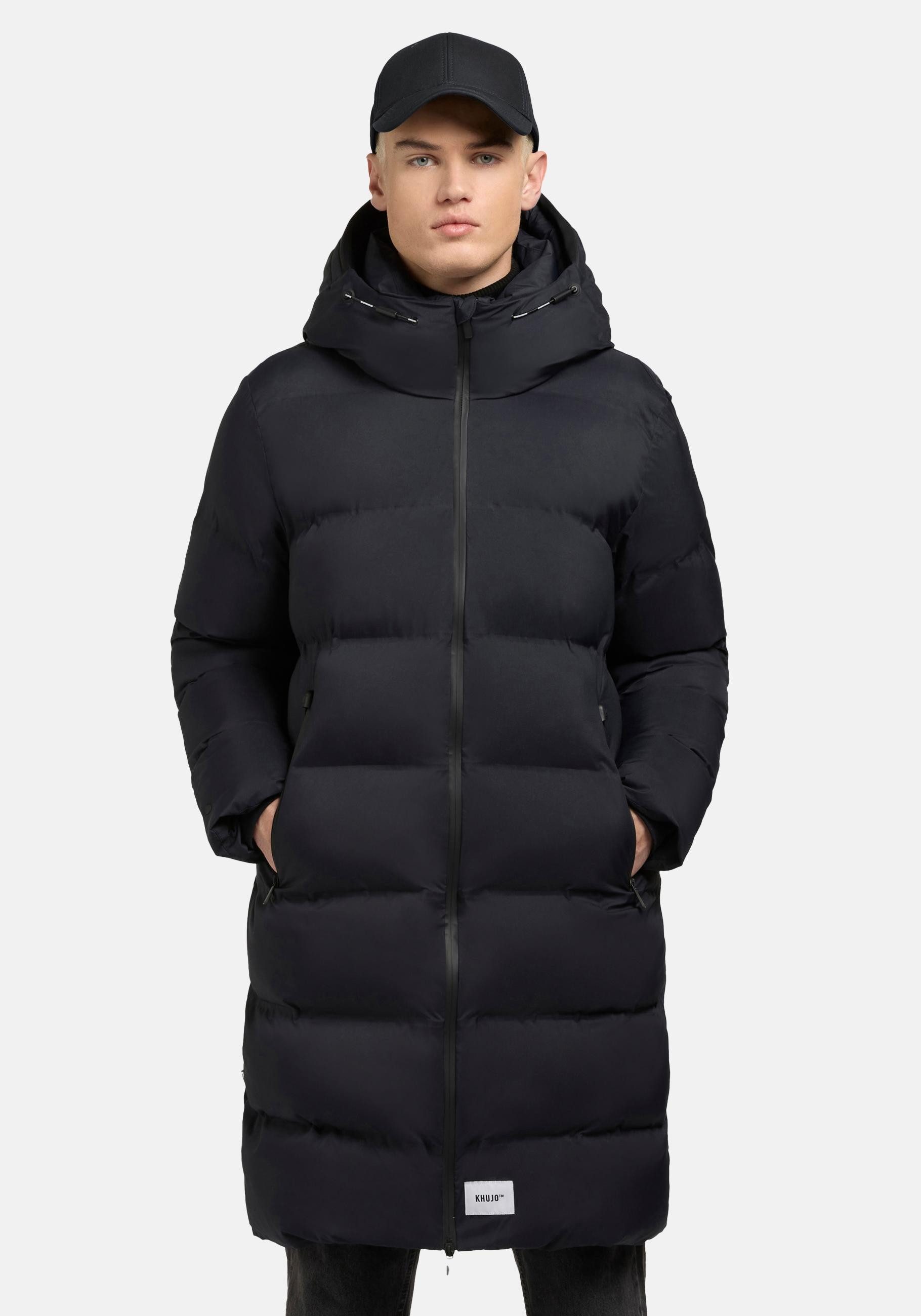 khujo Steppmantel "Caius2-YM" Stylischer Herren Wintermantel mit Kapuze günstig online kaufen