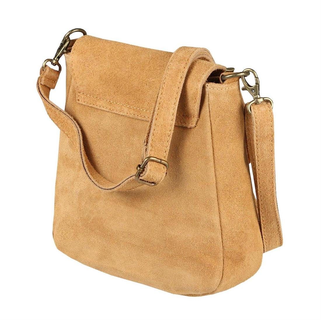ITALYSHOP24 Schultertasche Made in Italy Damen Leder Tasche CrossOver, als günstig online kaufen