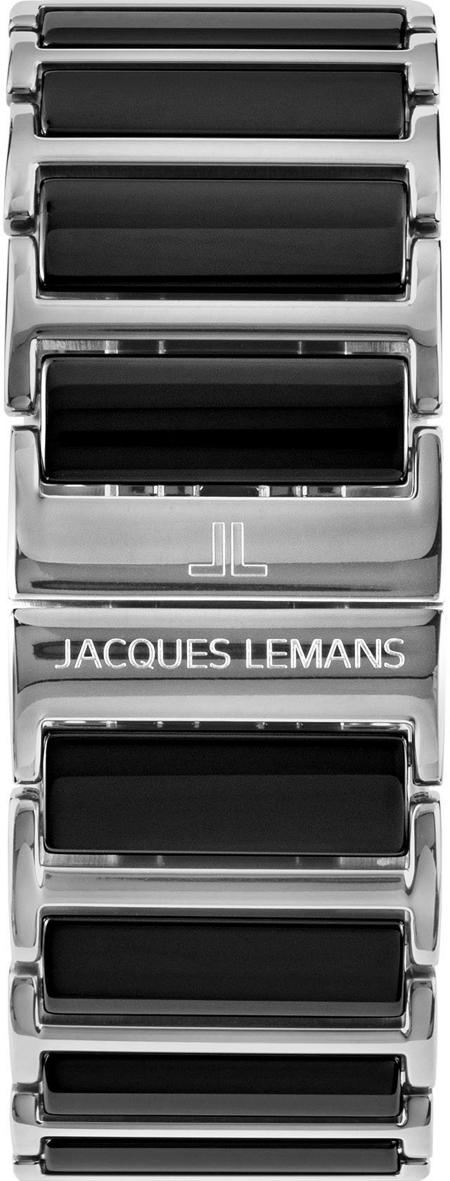 Jacques Lemans Chronograph York 1-1900A, Quarzuhr, Armbanduhr, Herrenuhr, Keramik, analog, Tag, Stoppfunktion