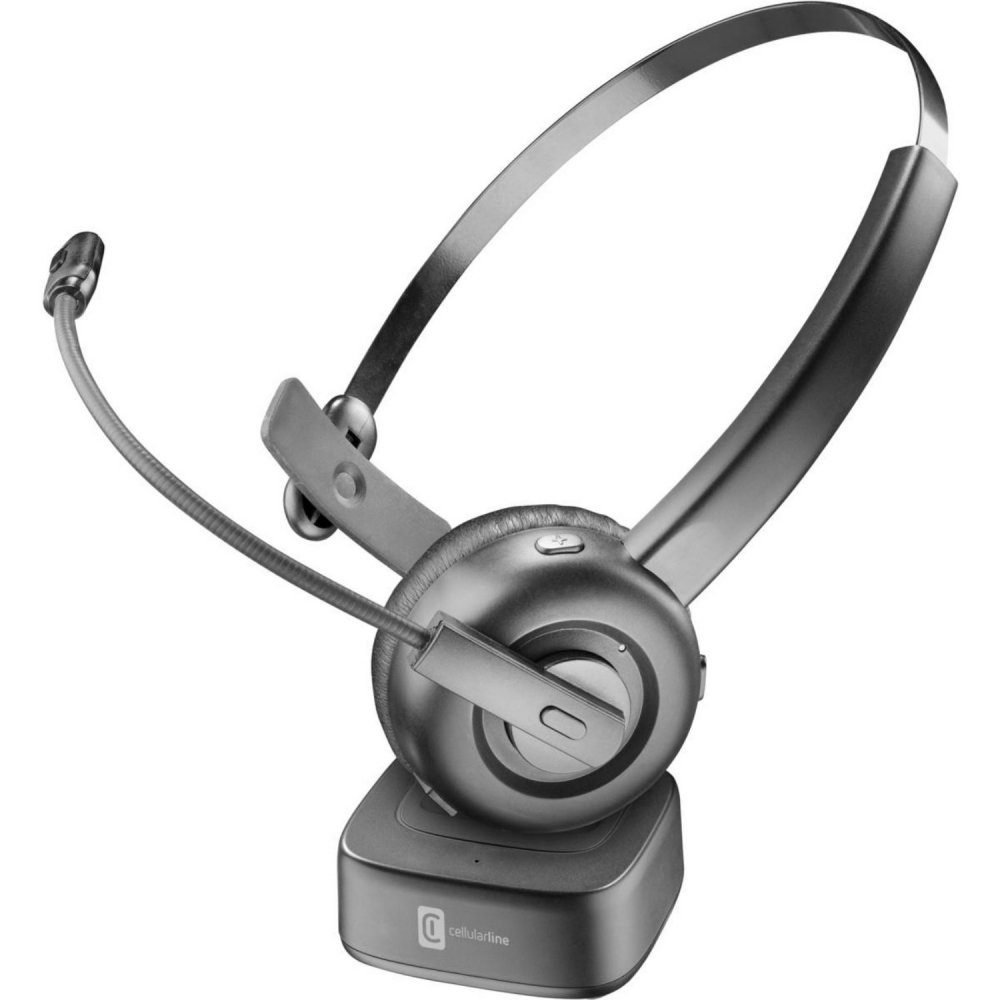 React - schwarz - Cellularline On-Ear-Kopfhörer Headset