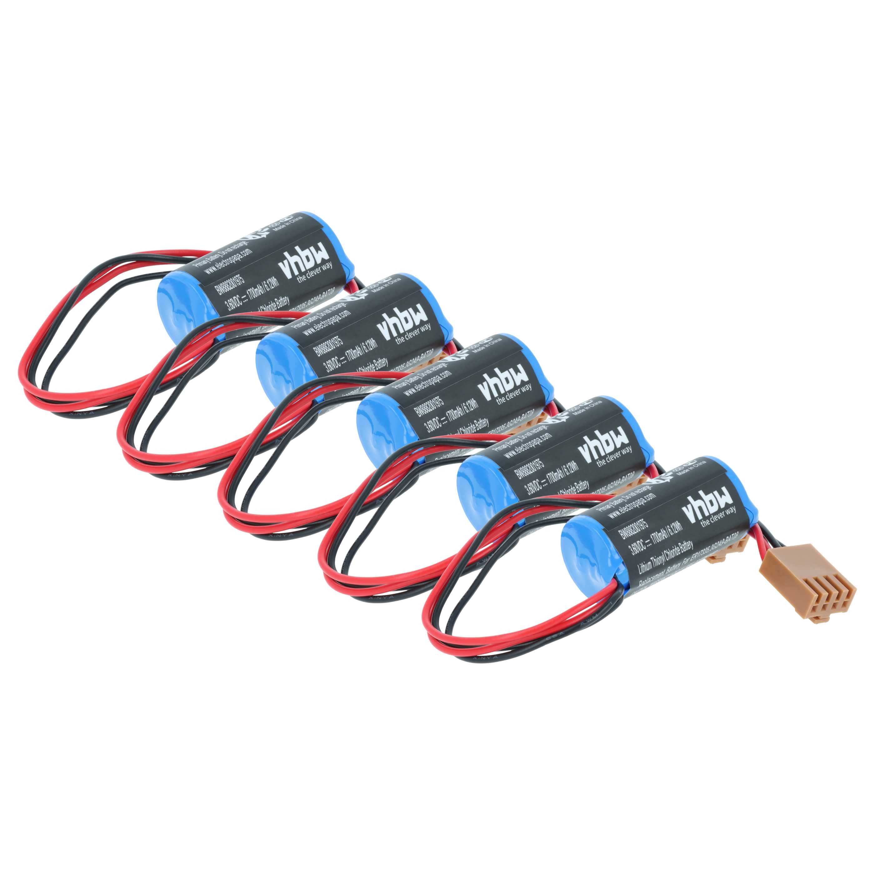vhbw Batterie kompatibel mit Omron C20PF, C500F, C500, C50K, C28PF, C28P, Batterie, Leistungsfähige Ersatz-Batterie für speicherprogrammierbare Steuerung