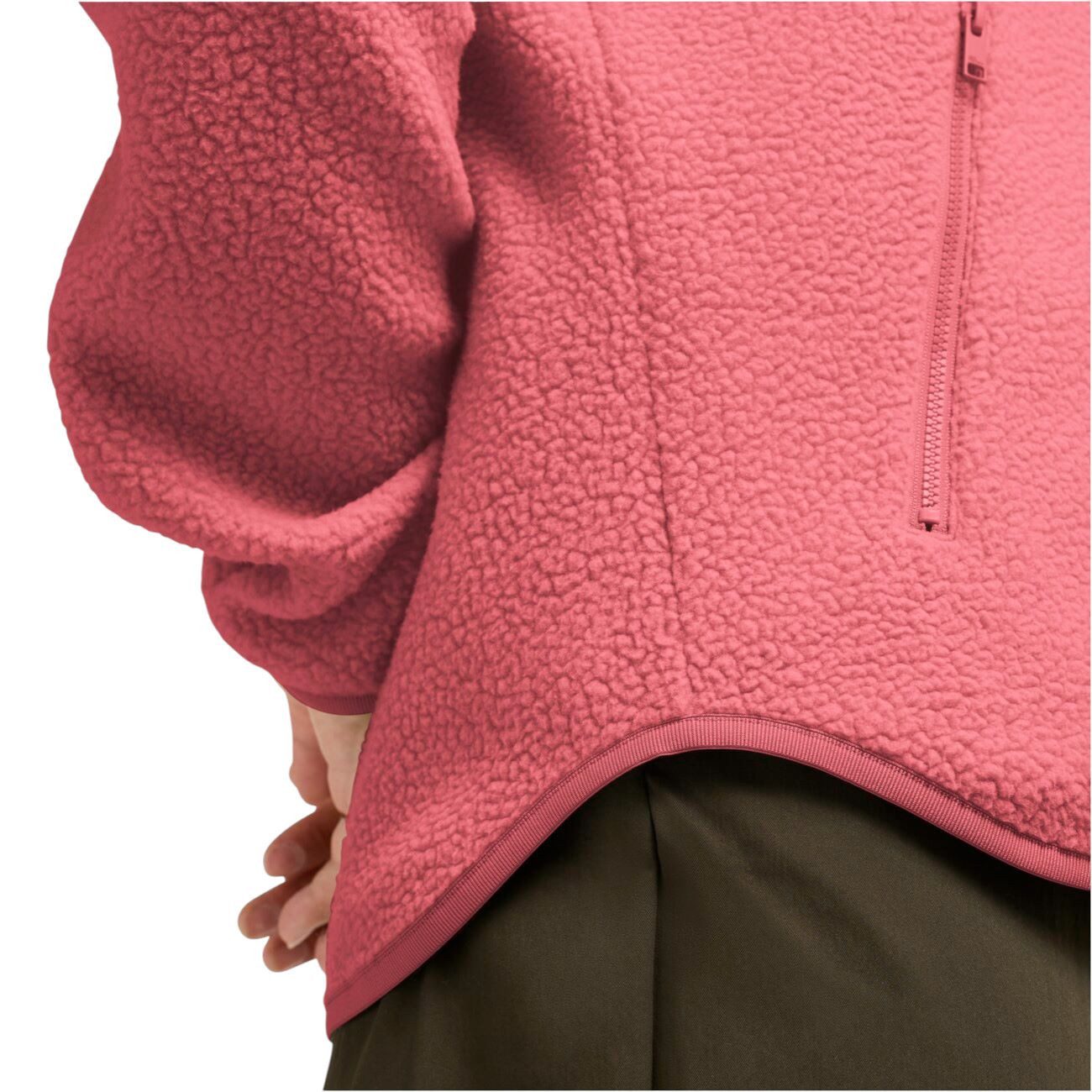 Jack Wolfskin Fleecejacke Lite Curl Full-Zip oyster rosa Damen – Bild 5 von 5
