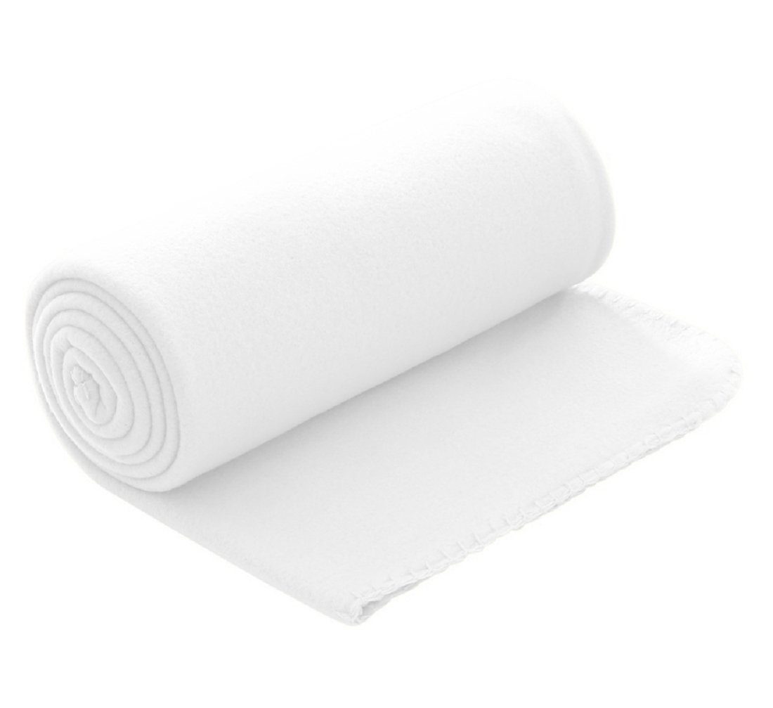 Wohndecke Polar-Fleece ca. 130x160, wometo, OEKO-TEX®, Fleecedecke mit Kett günstig online kaufen