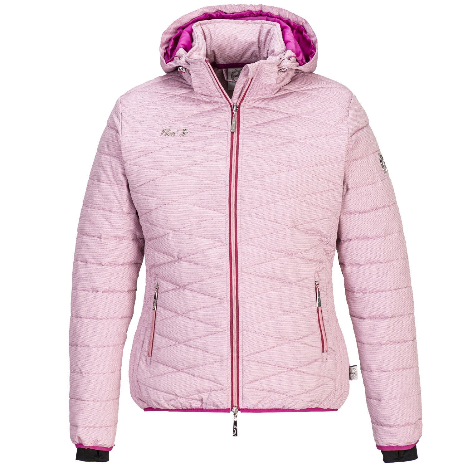 FirstB Steppjacke Damen atmungsaktiv, wärmend fuchsia