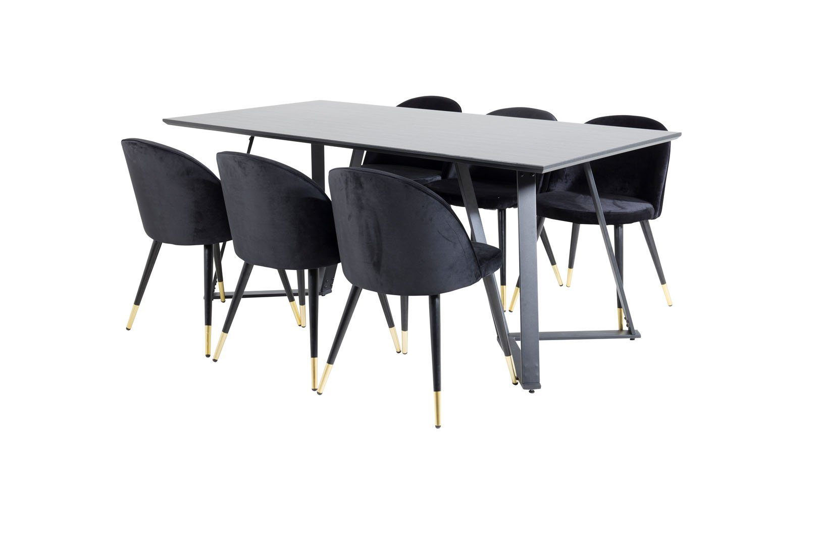 ebuy24 Essgruppe MarinaBLBL Essgruppe Esstisch schwarz günstig online kaufen