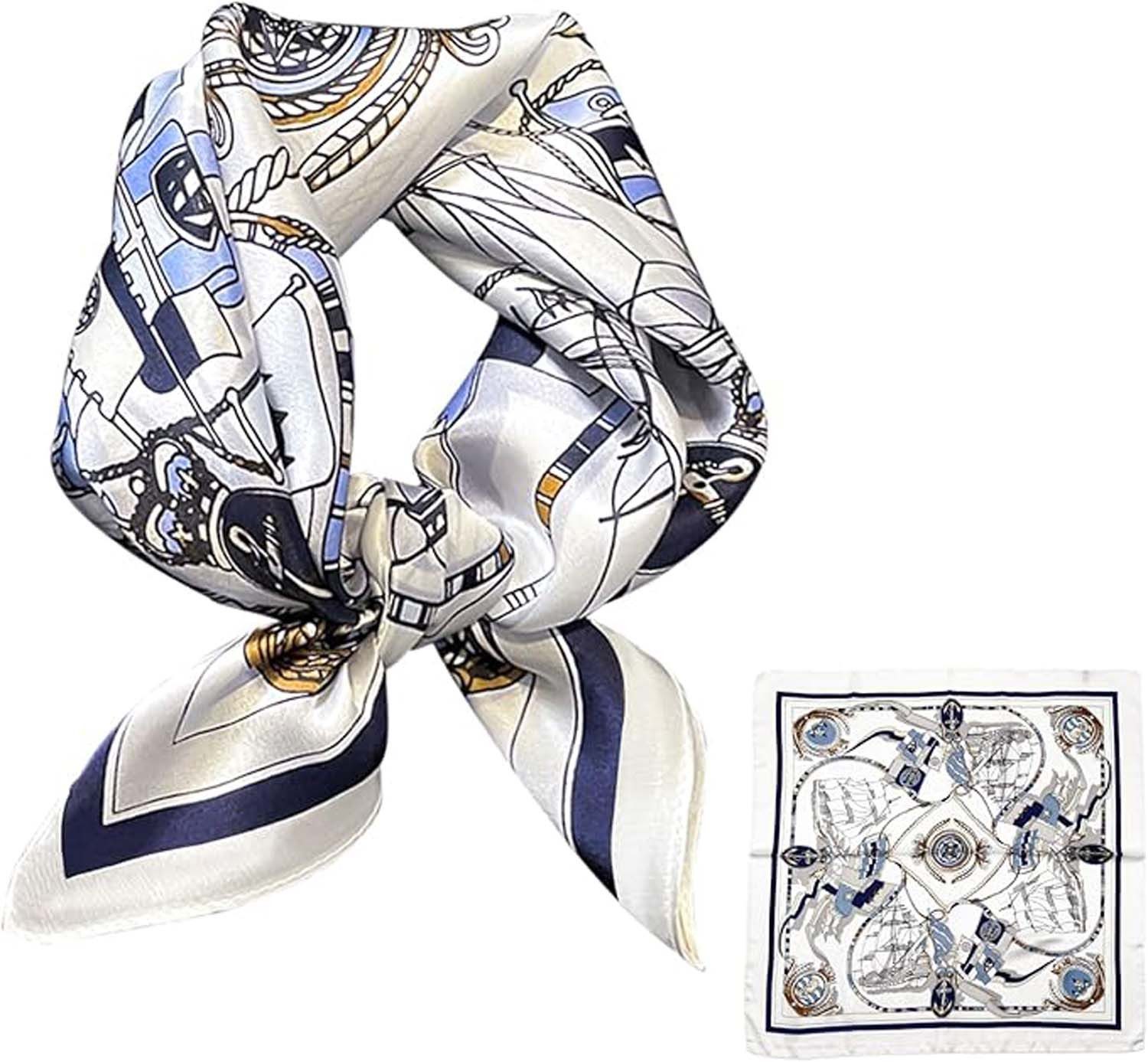Zaewry Seidentuch Damen 70 * 70cm Schal Quadratisch Bandana Tuch