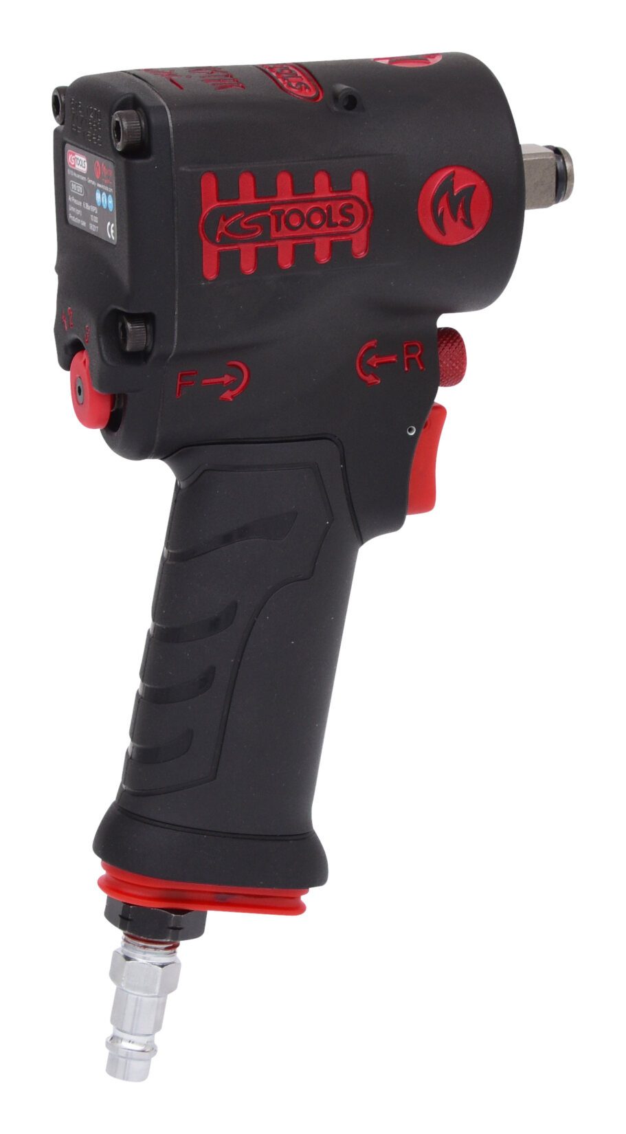 KS Tools Druckluft-Schlagschrauber, 10000 U/min, 1/2" miniMONSTER Hochleistungs 1.390 Nm