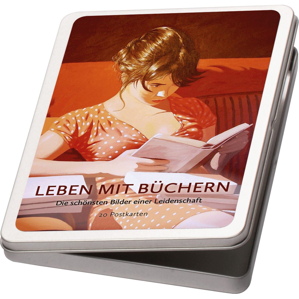 Postkarte Leben mit Büchern: Die schönsten Bilder einer Leidenschaft