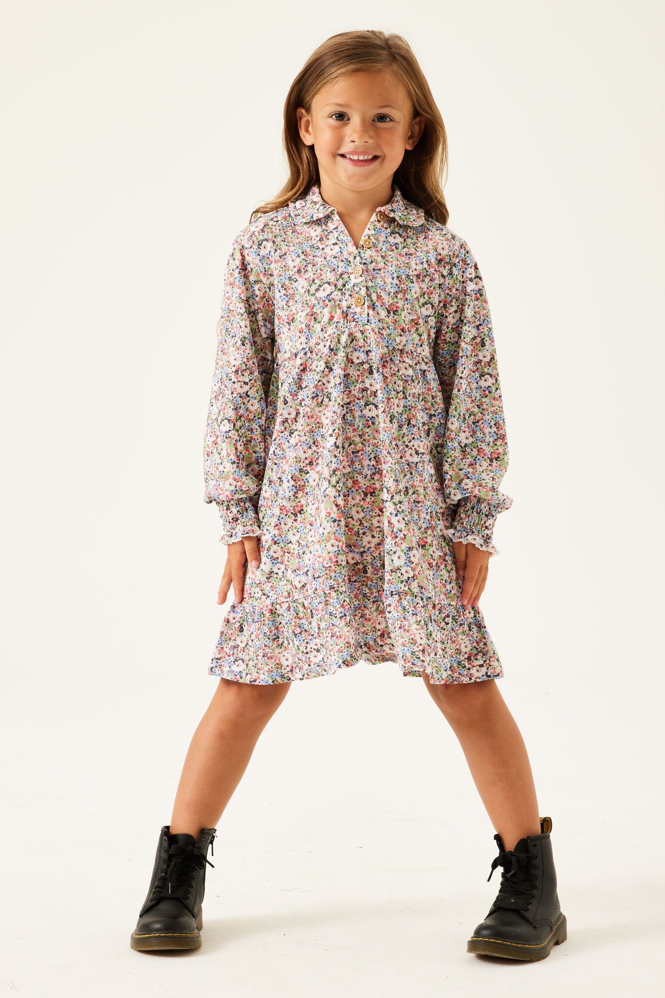 Garcia A-Linien-Kleid mit farbenfrohem Print