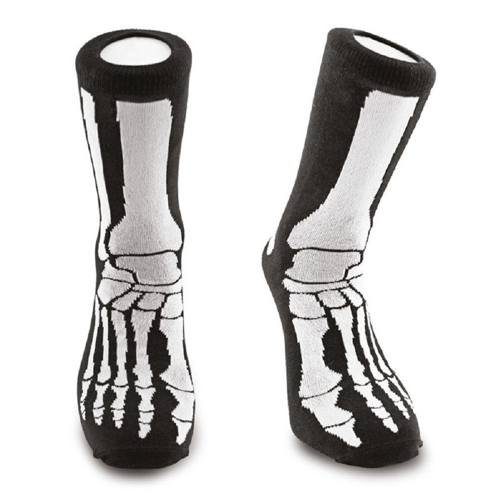 Winkee Socken Skelett (Box, 1-Paar, Größe 41-45) Knochen Motiv, Strümpfe