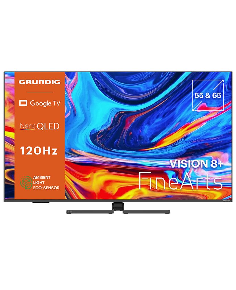 Grundig 55 CQA 8490 London OLED-Fernseher (139 cm/55 Zoll, 4K UHD, Google TV, Drehbarer Standfuß)