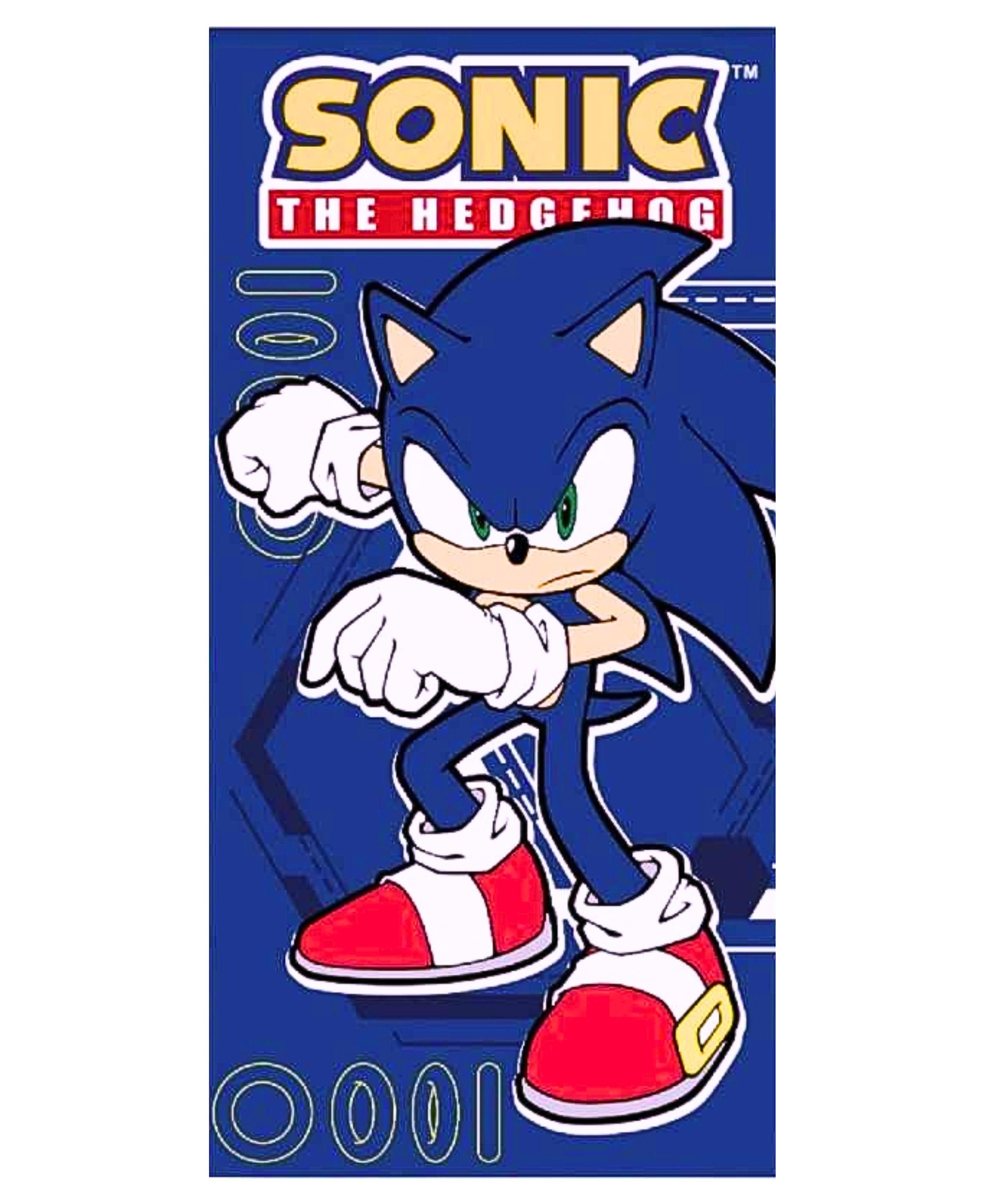 Sonic SEGA Badetuch, Mikrofaser, Kinder Strandtuch günstig online kaufen