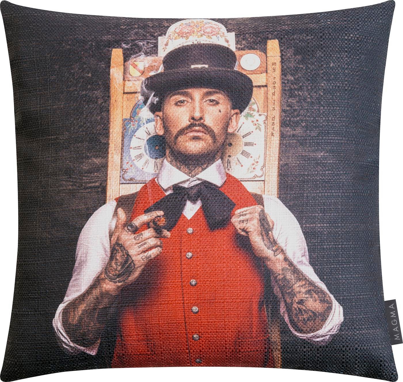 Magma Heimtex Kissenbezug Kissenhülle Artwood Uhrenträger Schwarzwald ca. 4 günstig online kaufen