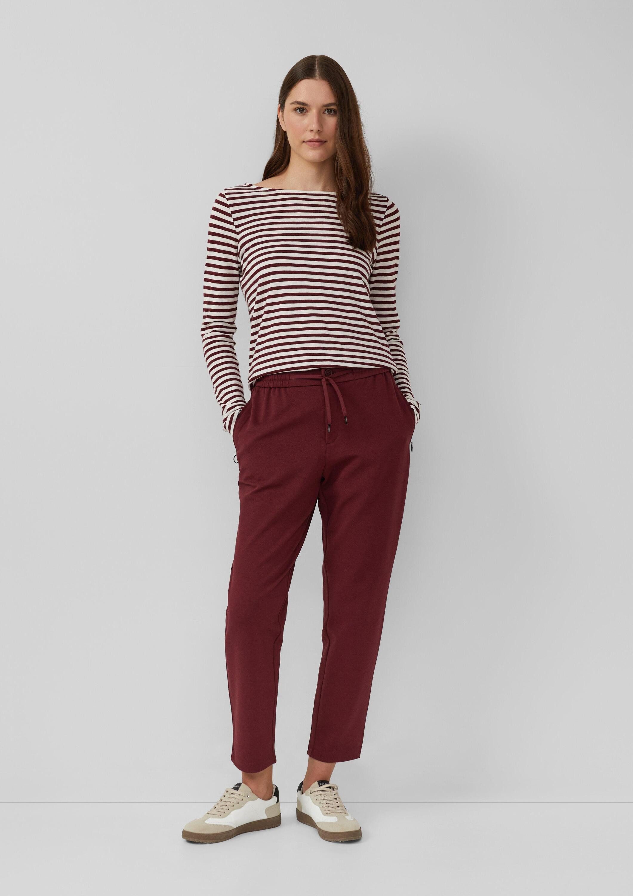 s.Oliver Chinos Hose Jogpants aus Struktur-Jersey günstig online kaufen