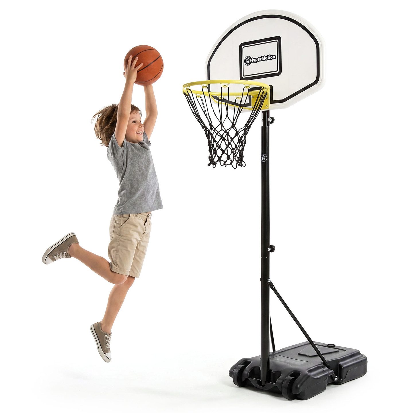 Basketballständer HyperMotion Kinder Basketballkorb höhenverstellbar 215 cm