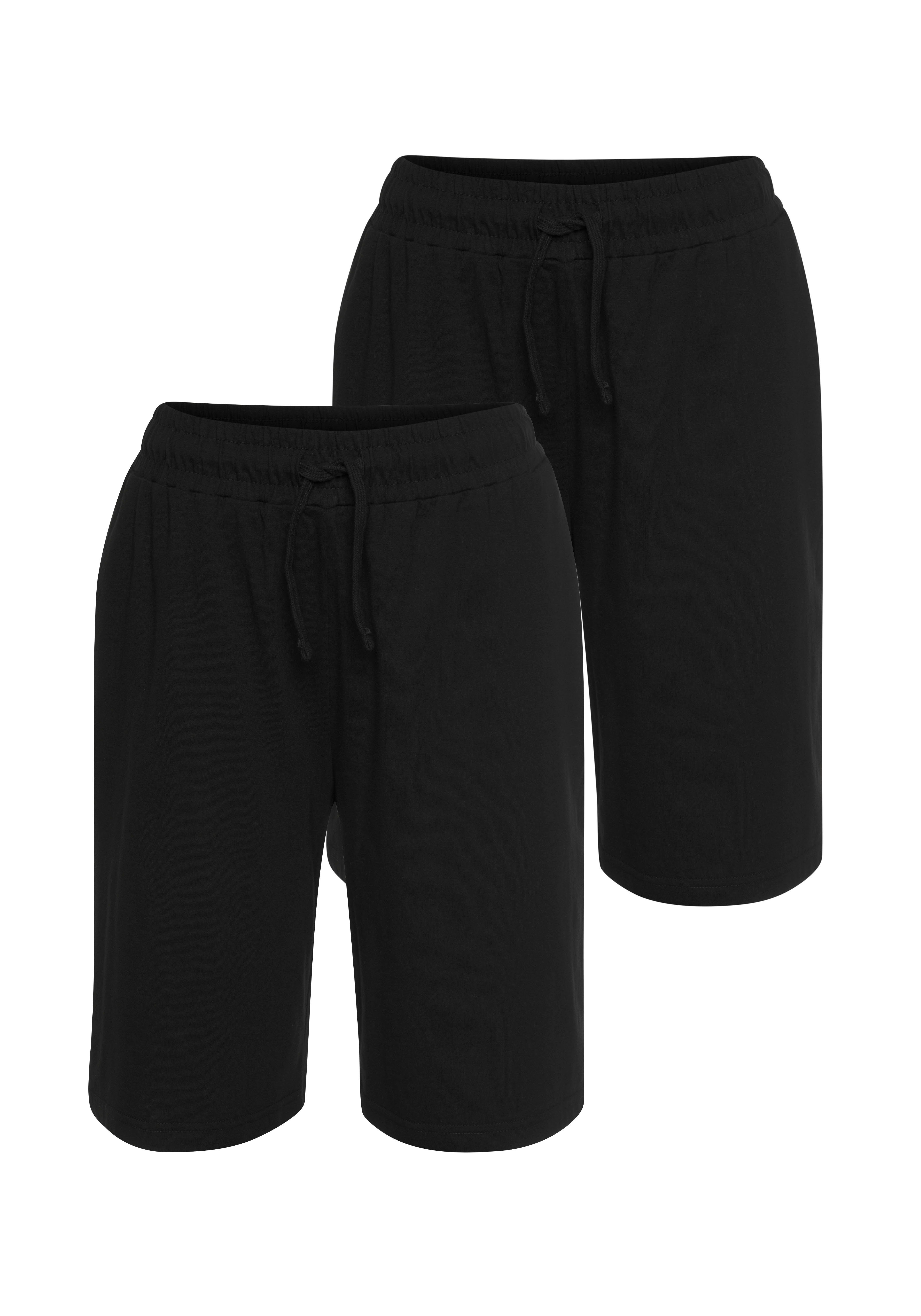 Double 2er-Pack) black+black Shorts (2-tlg., Pack Eastwind Short,