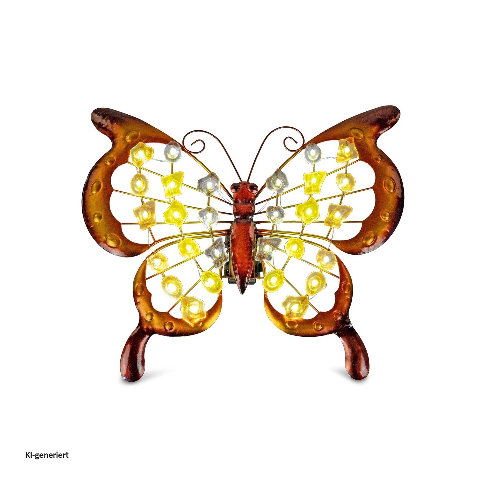 formano Wanddekoobjekt Wanddeko mit Licht Schmetterling (Stück, 1 St., 1 Schmetterling)