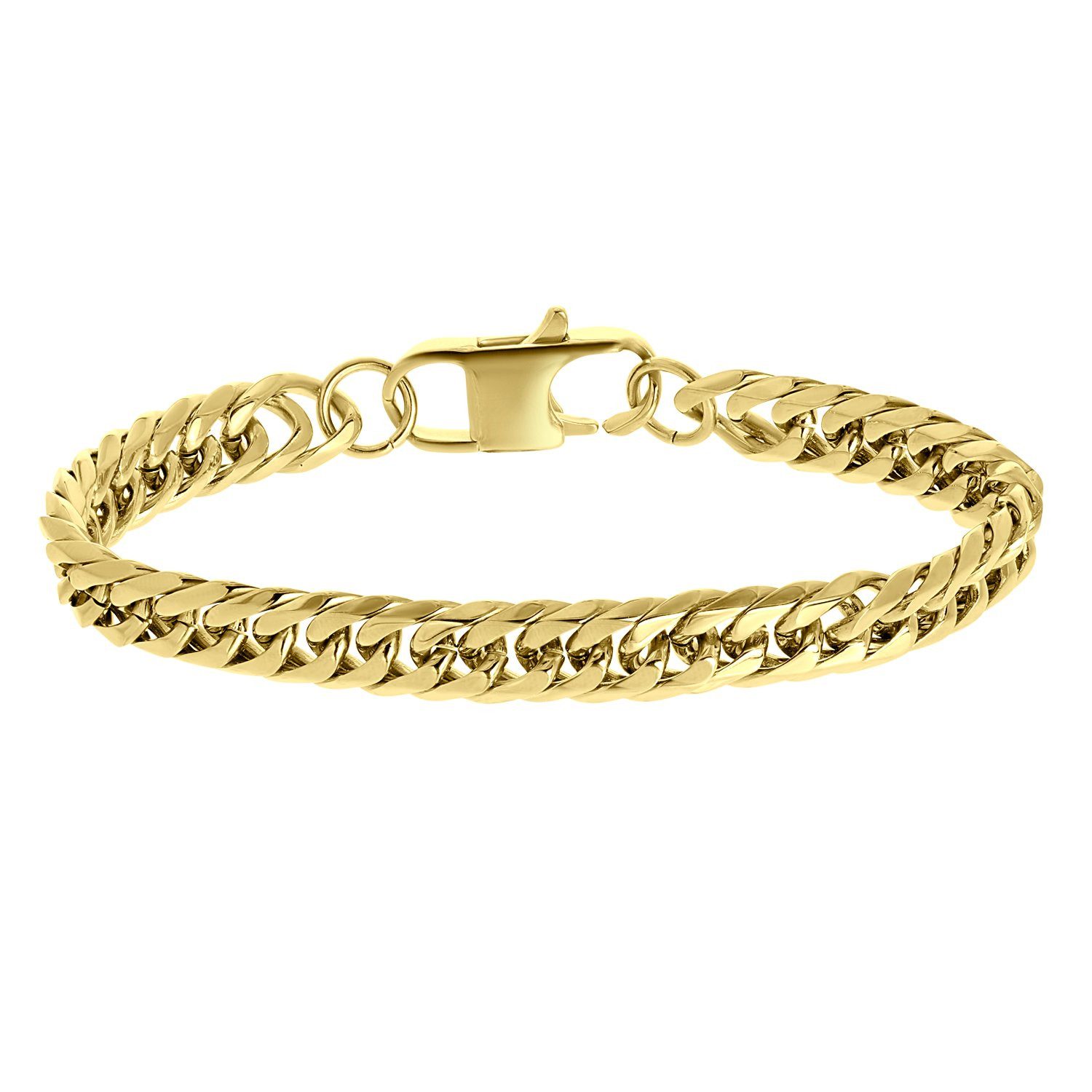 LUCARDI Gliederarmband Armband - Stahl - Gold - Herren