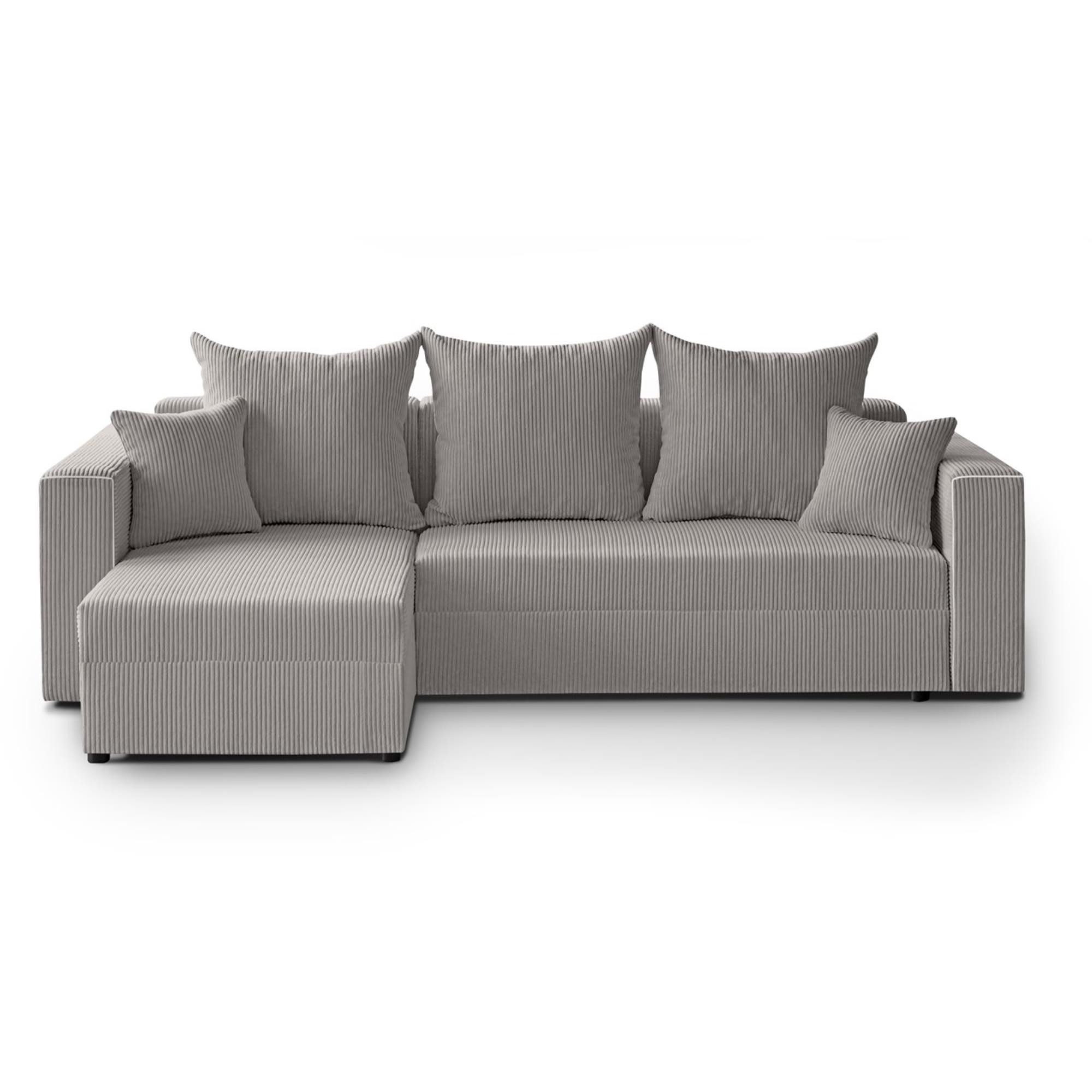 Beautysofa Ecksofa HAMLET, inkl. Schlaffunktion, Bettkasten, universelle Lo günstig online kaufen