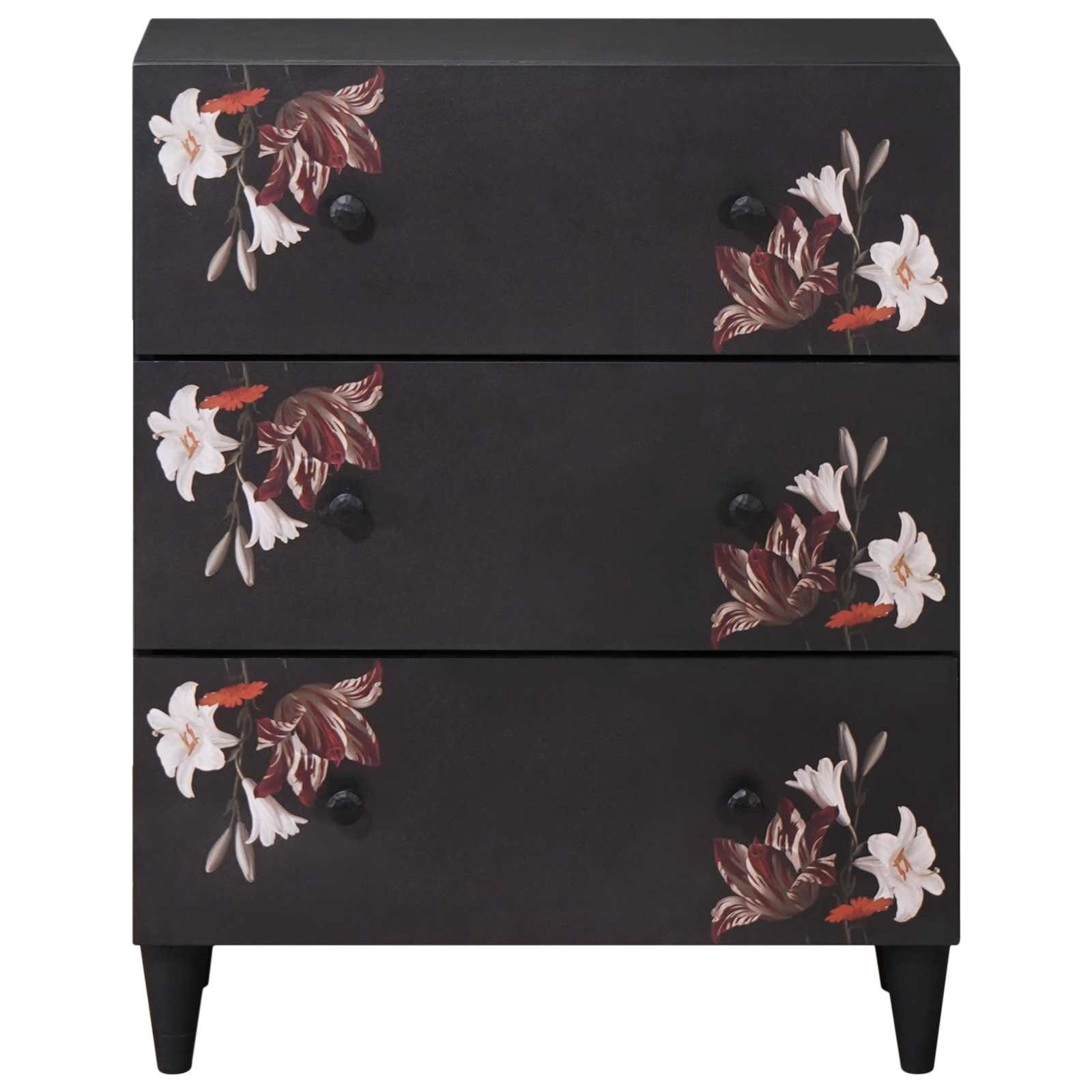vidaXL Kommode 60 x 33,5 x 75 cm Kommode Schubladenschrank Stauraumschränke Mehrfarbi