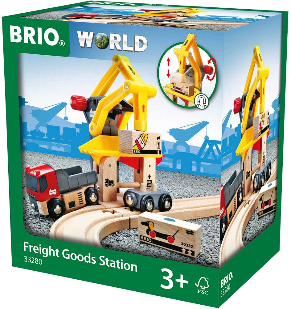 BRIO® Spielzeug-Eisenbahn BRIO® WORLD, Frachtverladestation, für Spielzeugeisenbahn