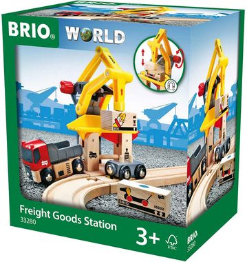 BRIO® Spielzeug-Eisenbahn BRIO® WORLD, Frachtverladestation, für Spielzeugeisenbahn, FSC®- schützt Wald - weltweit