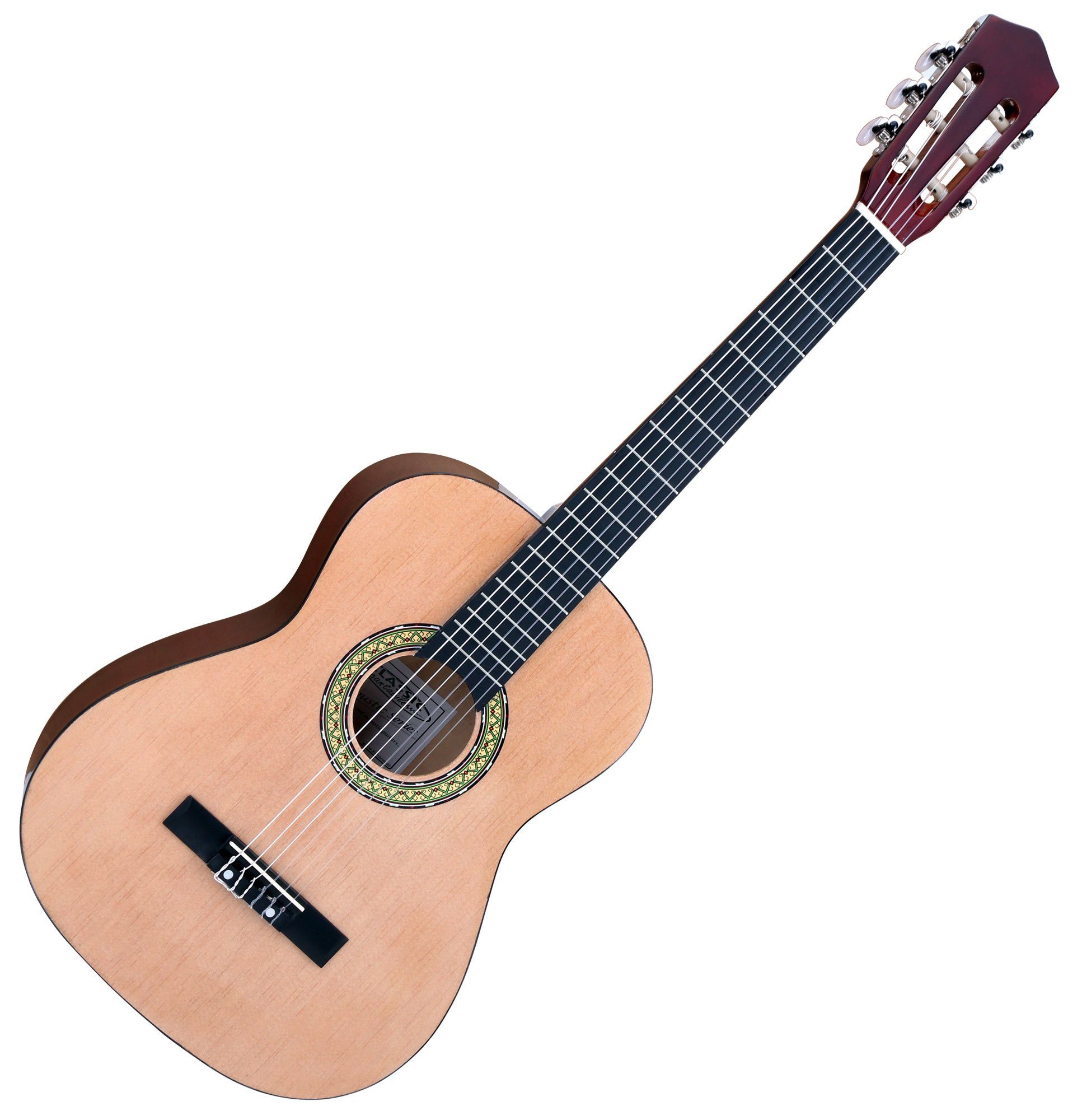 Classic Cantabile Konzertgitarre AS-861 Klassikgitarre, 3/4, Set mit Tasche, Schule, Stimmpfeife, Plektren, Saiten