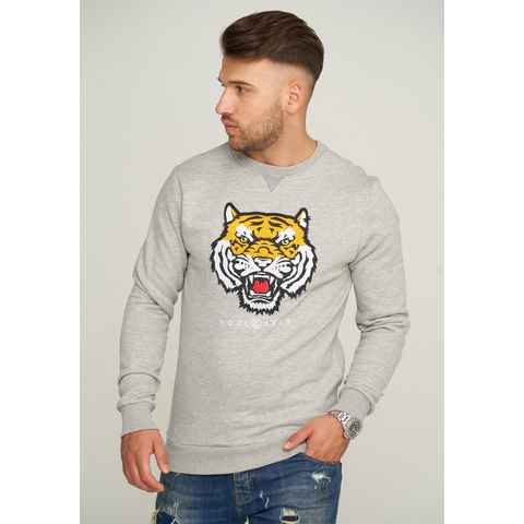 SOULSTAR Sweatshirt S2KOTA mit Tiger-Patch