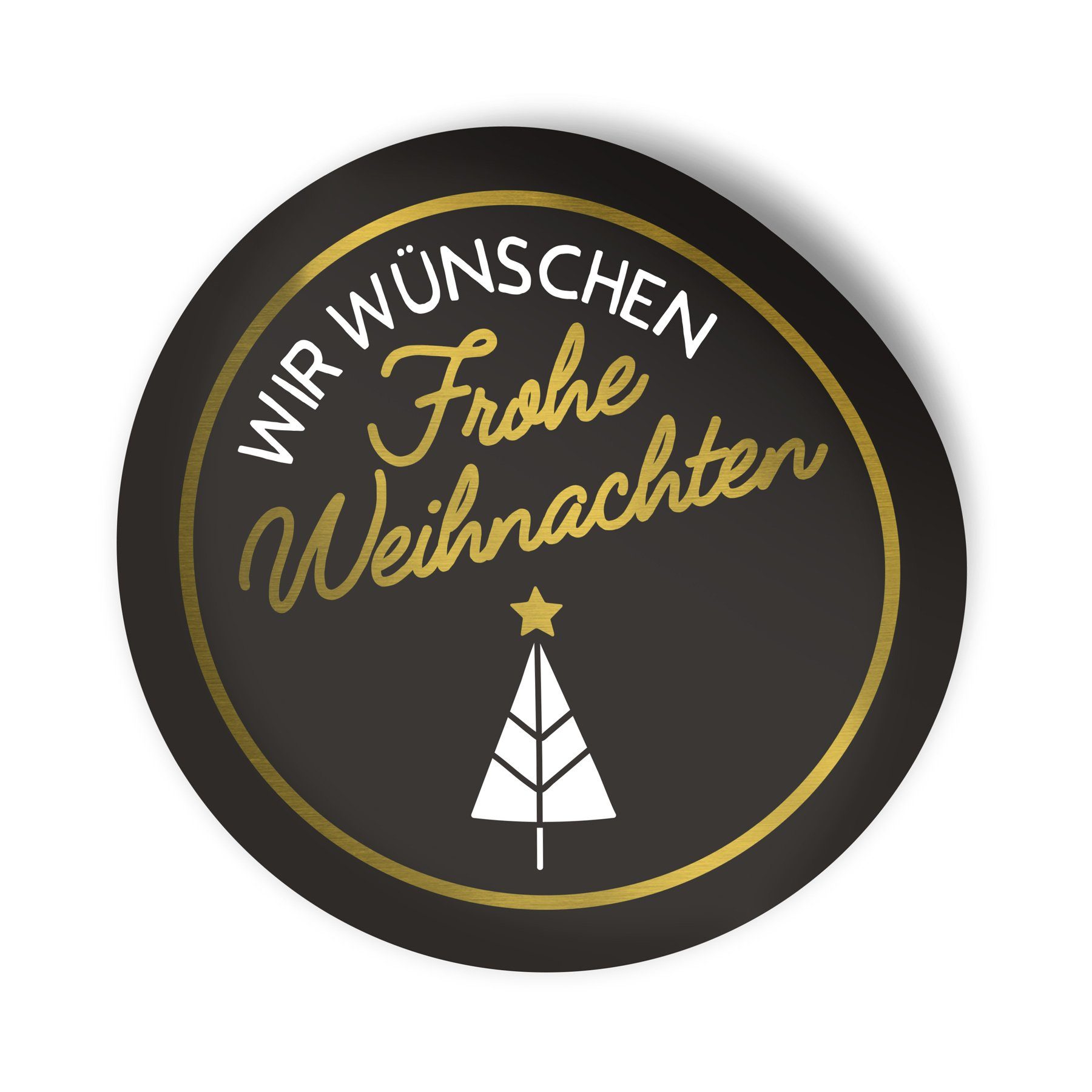 itenga Aufkleber itenga 24x Sticker Wir wünschen Frohe Weihnachten