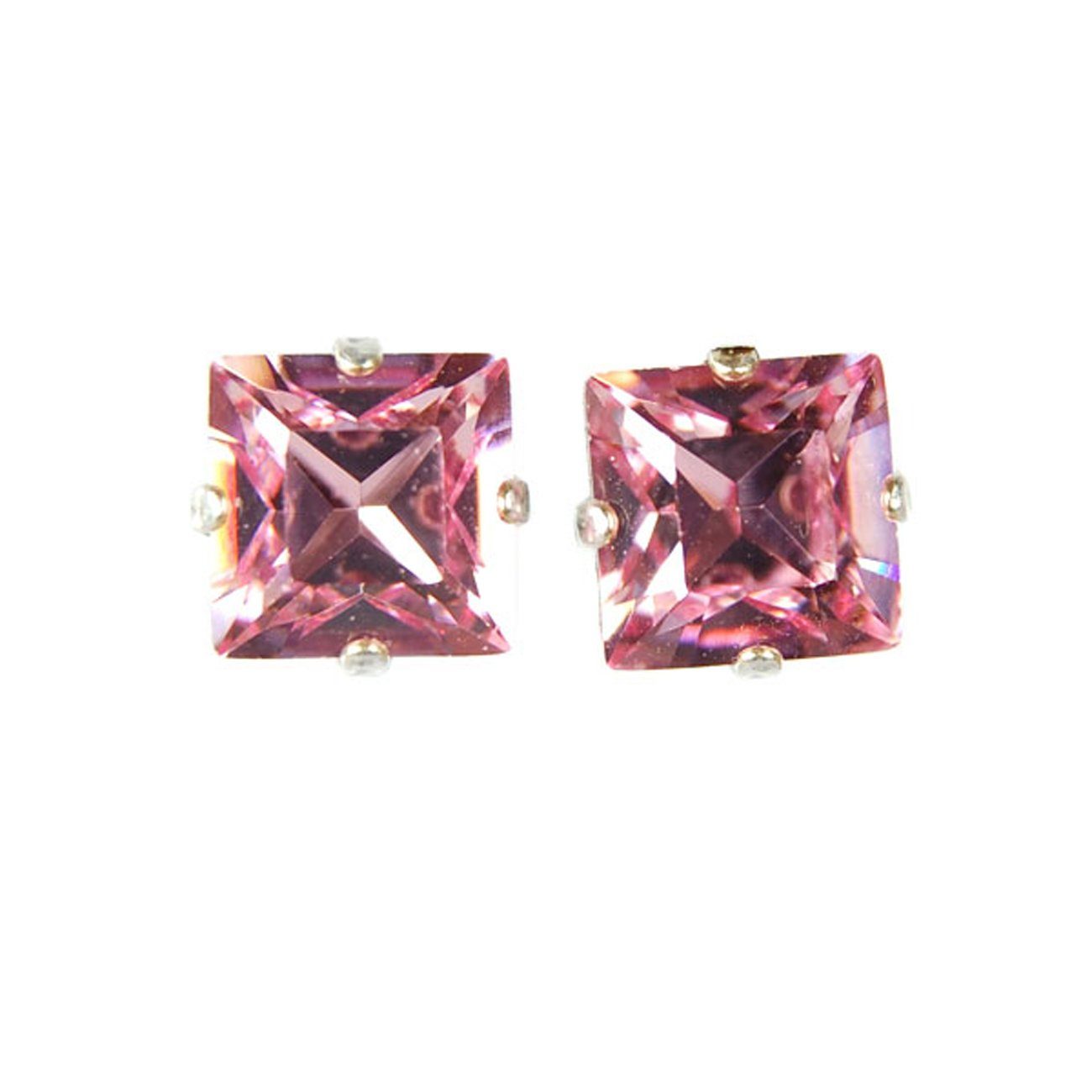 Krikor® Collection Paar Ohrstecker 3208 (Set, 2-tlg), Ohrstecker mit einem eckigen Stein und mit Markenkristallen