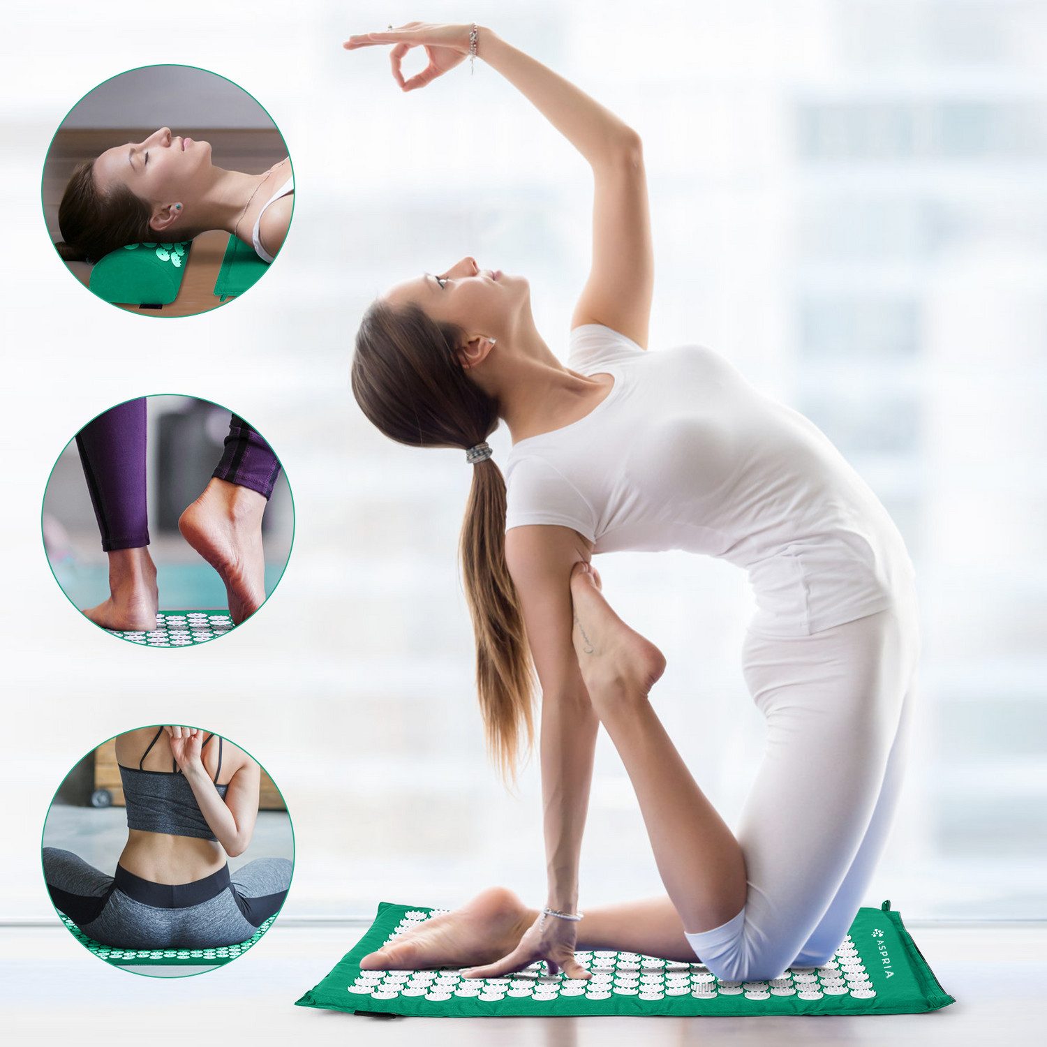 ASPRIA Yogamatte, Whigre Akupressur-Set