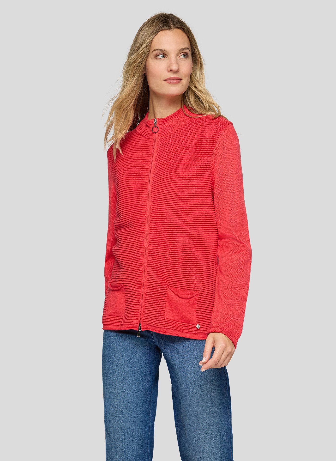 Rabe Strickjacke mit Taschen