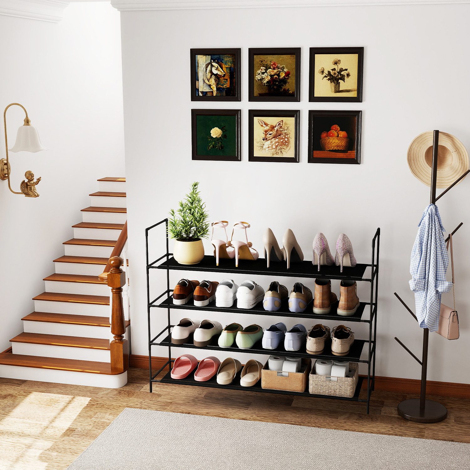 Sekey Schuhregal Schuhständer Metall XXL Ständer Regale Extra Breit 98,5 cm günstig online kaufen