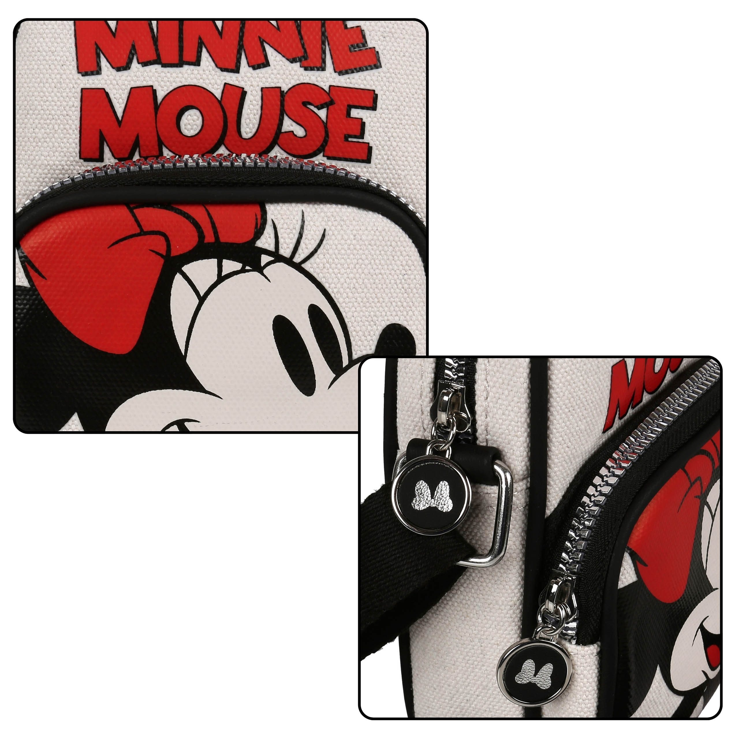Disney Minnie Mouse Handtasche DISNEY Minnie Mouse Umhängetasche, Mini-Handtasche 17 × 5 × 12 cm