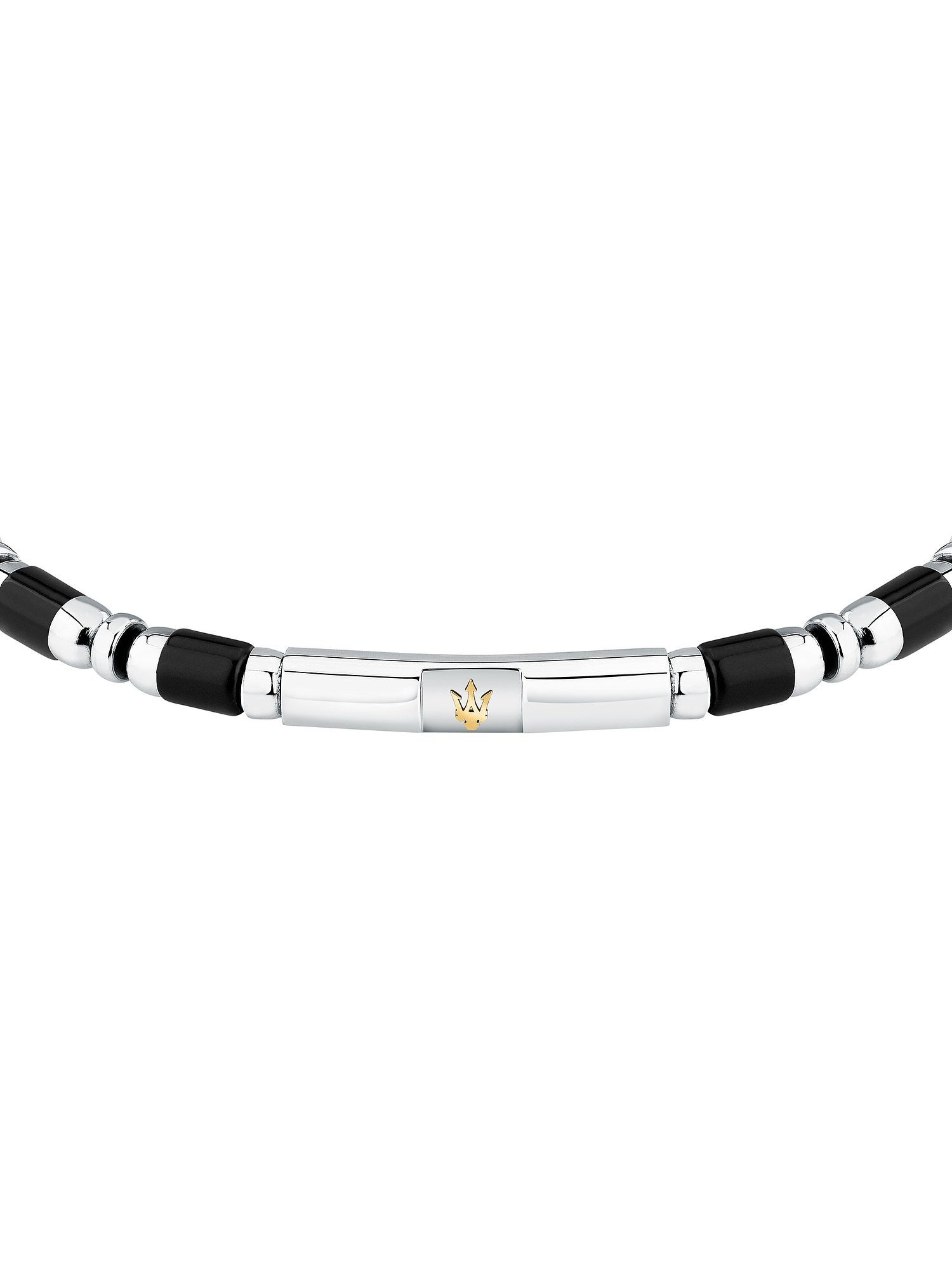 MASERATI Edelstahlarmband Maserati Herren-Armband Edelstahl Farbstein